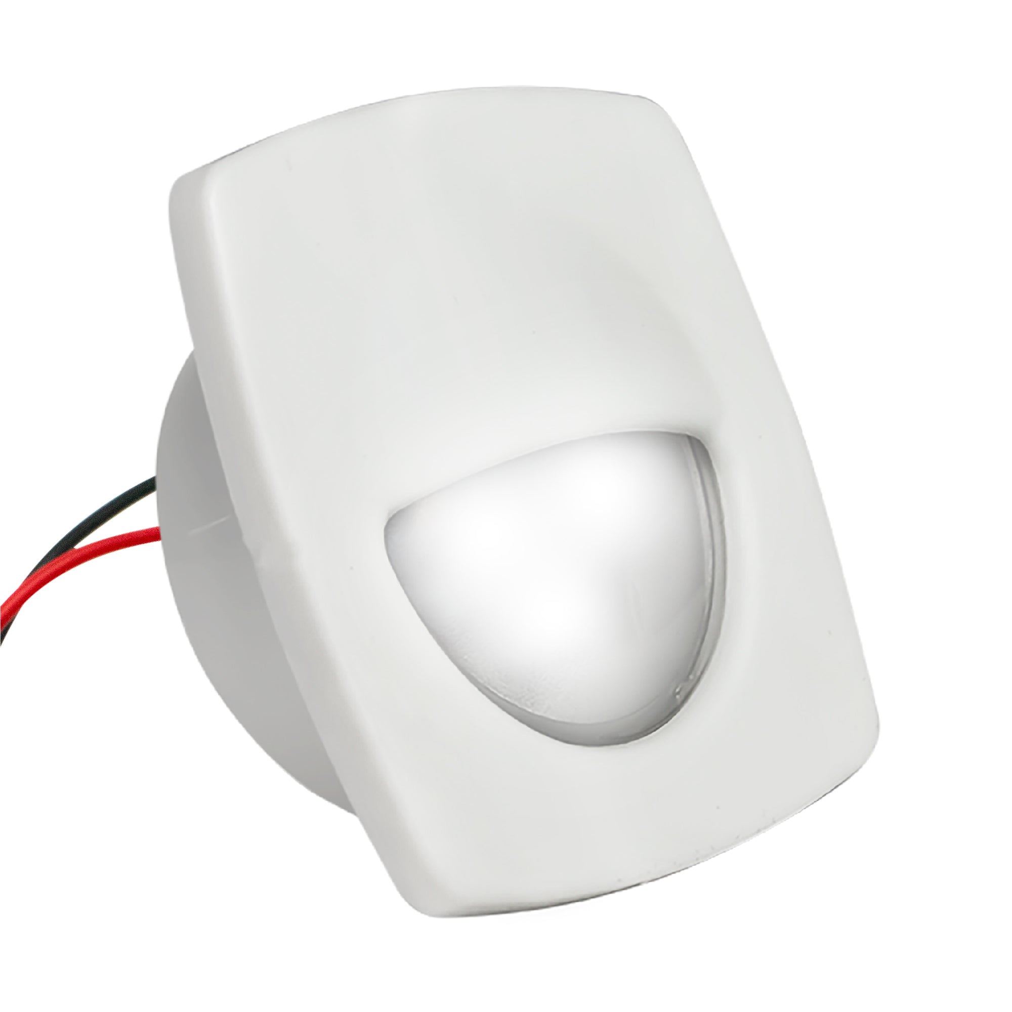 LED Courtesy Companion Way Light, White Square, Cool White - FO2642 - Five Oceans