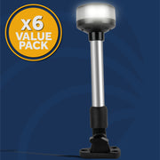 LED Anchor Navigation Light 9", Fold Down, 2NM, 6-Pack - FO2878-M6 - Five Oceans