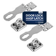 Door Lock Hasp Latch, Stainless Steel, 2-Pack - FO2883-M2 - Five Oceans