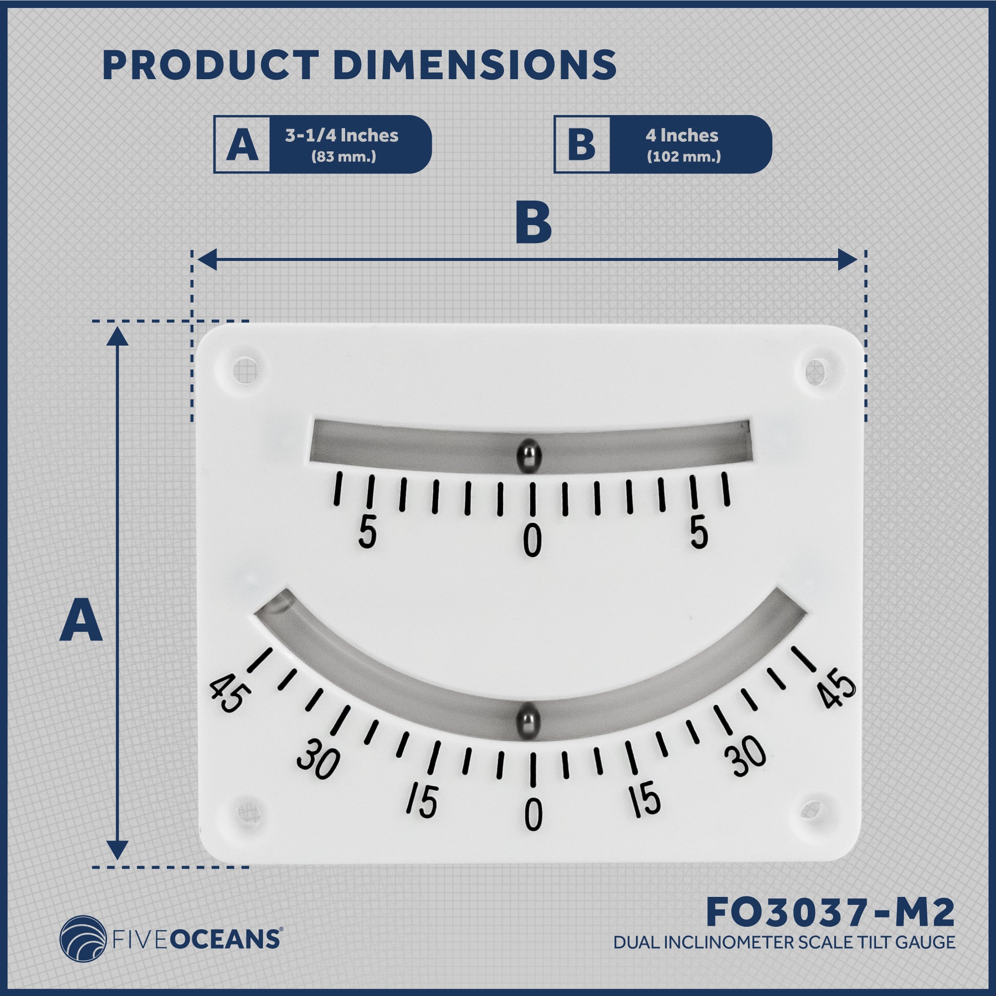 Dual Inclinometer, 2-Pack - FO3037-M2 - Five Oceans