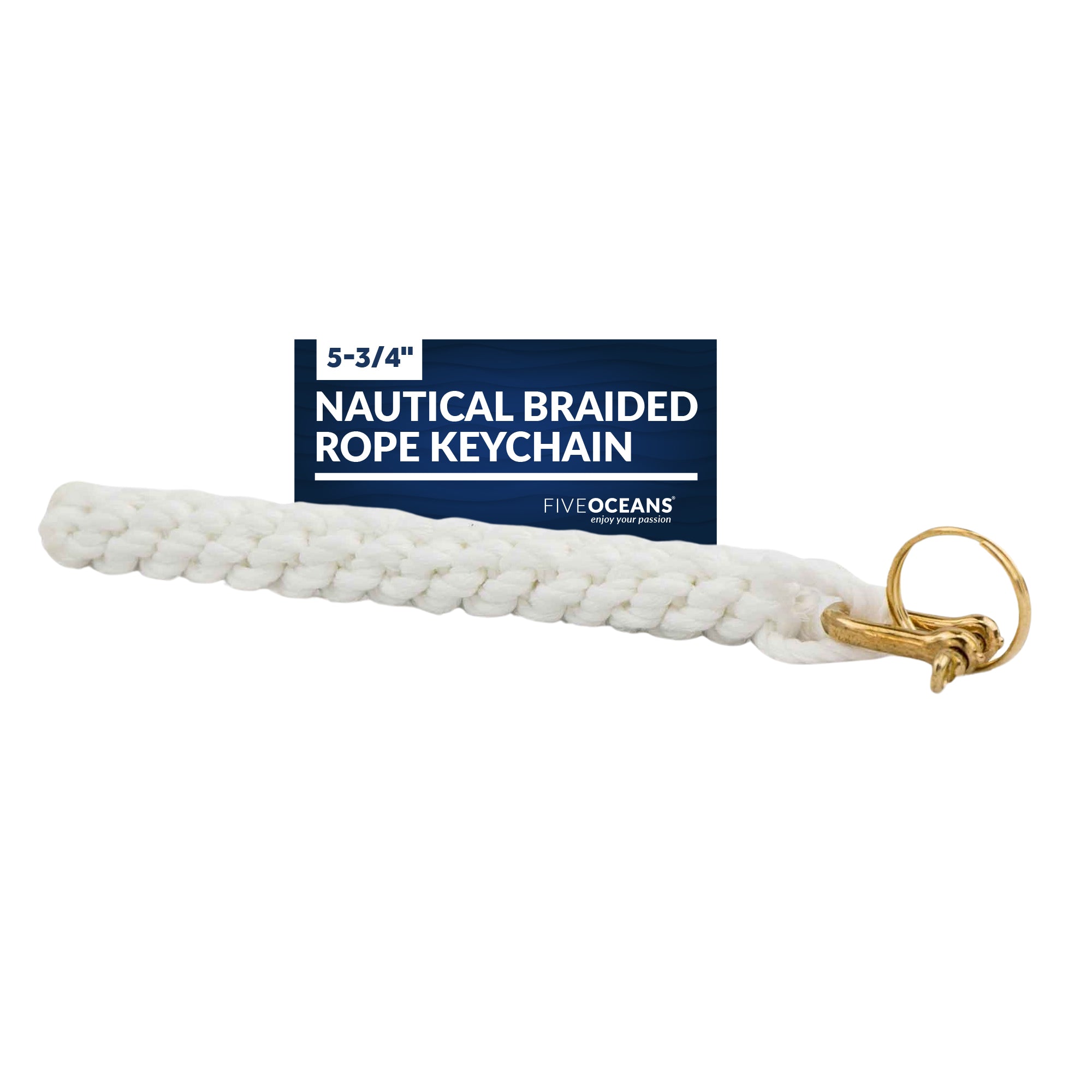 Nautical Braided Rope Keychain - FO3038