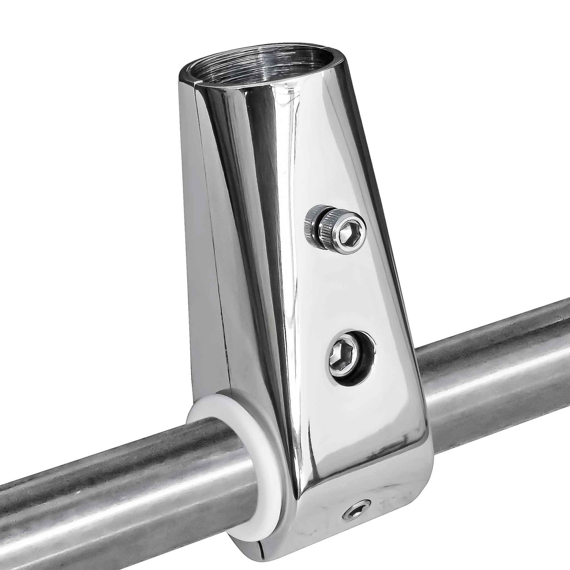 Flag Pole Socket Rail Mount 7/8 ", Stainless Steel - FO3126