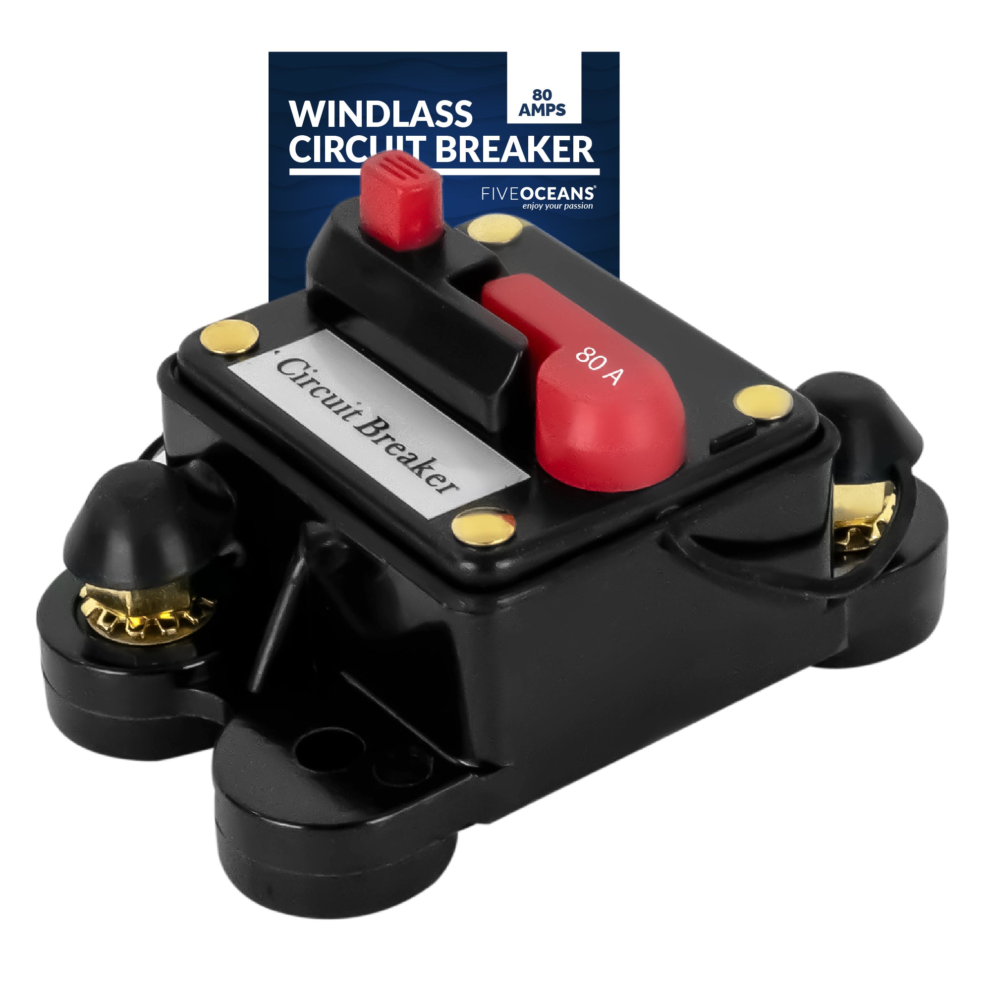 Windlass Circuit Breaker, 80 Amps, 12 V, Surface Mount - FO3294