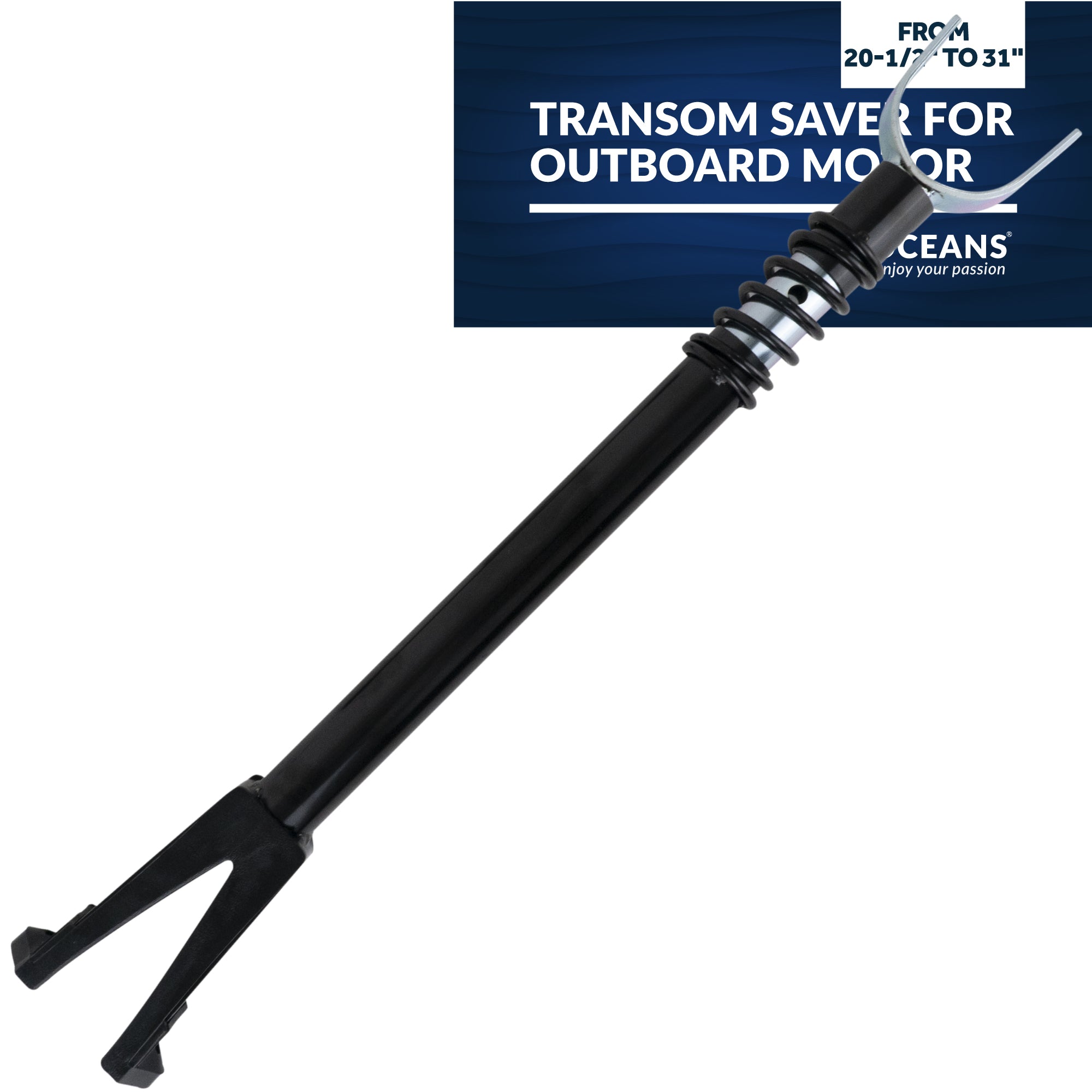 Transom Saver for Outboard Motor, Adjustable from 20-1/2" to 31" - FO3465