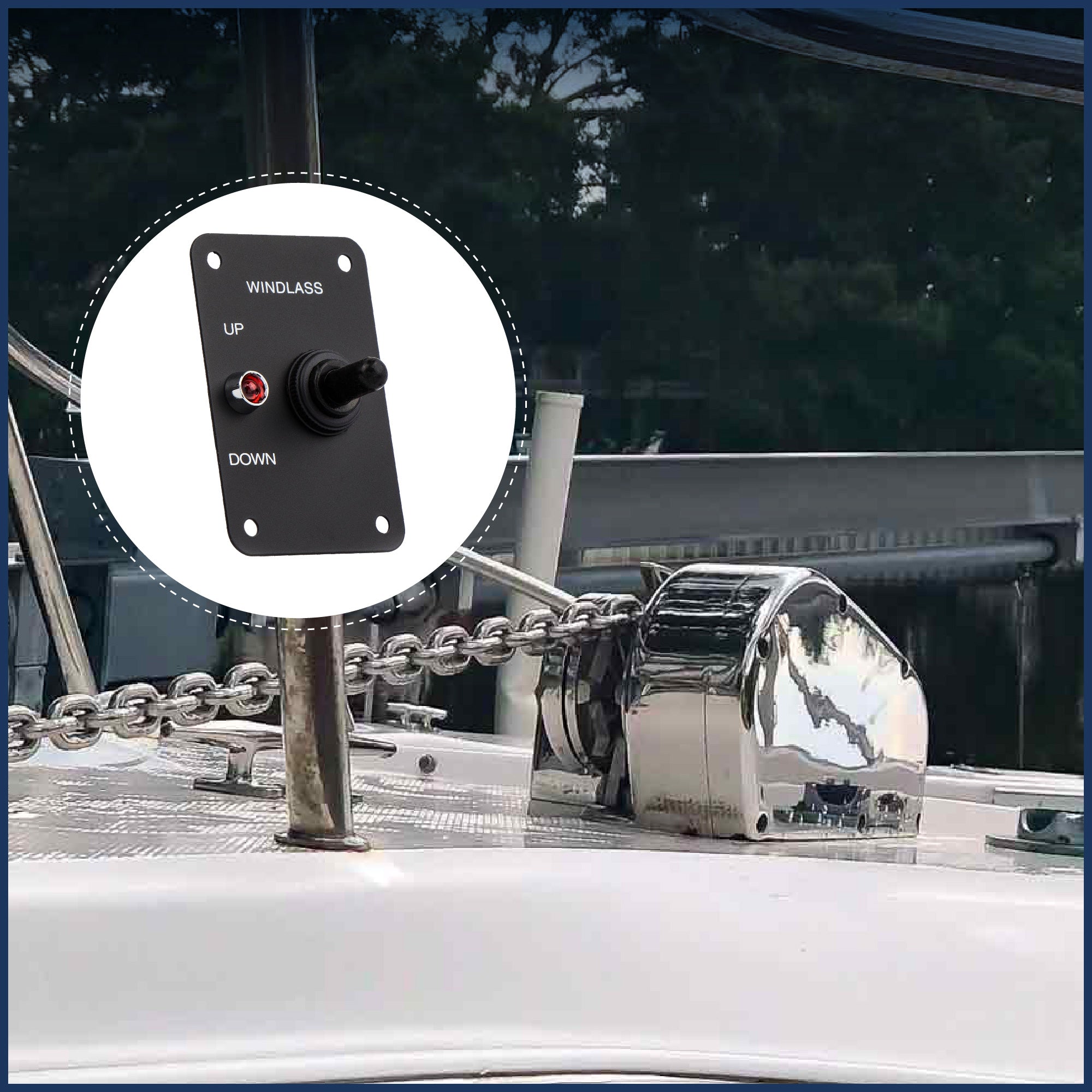 Boat Anchor Windlass Toggle Switch, 12V - FO3740 - Five Oceans