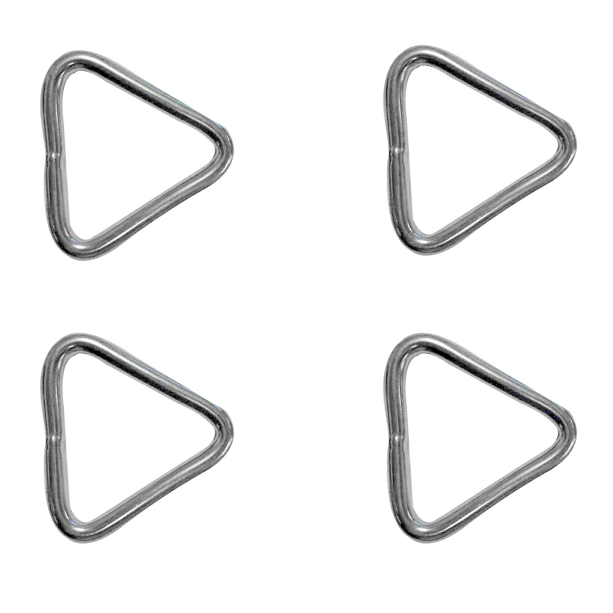Stainless Steel Triangle, 1/4" x 2", 4-Pack - FO3808-M4 - Five Oceans