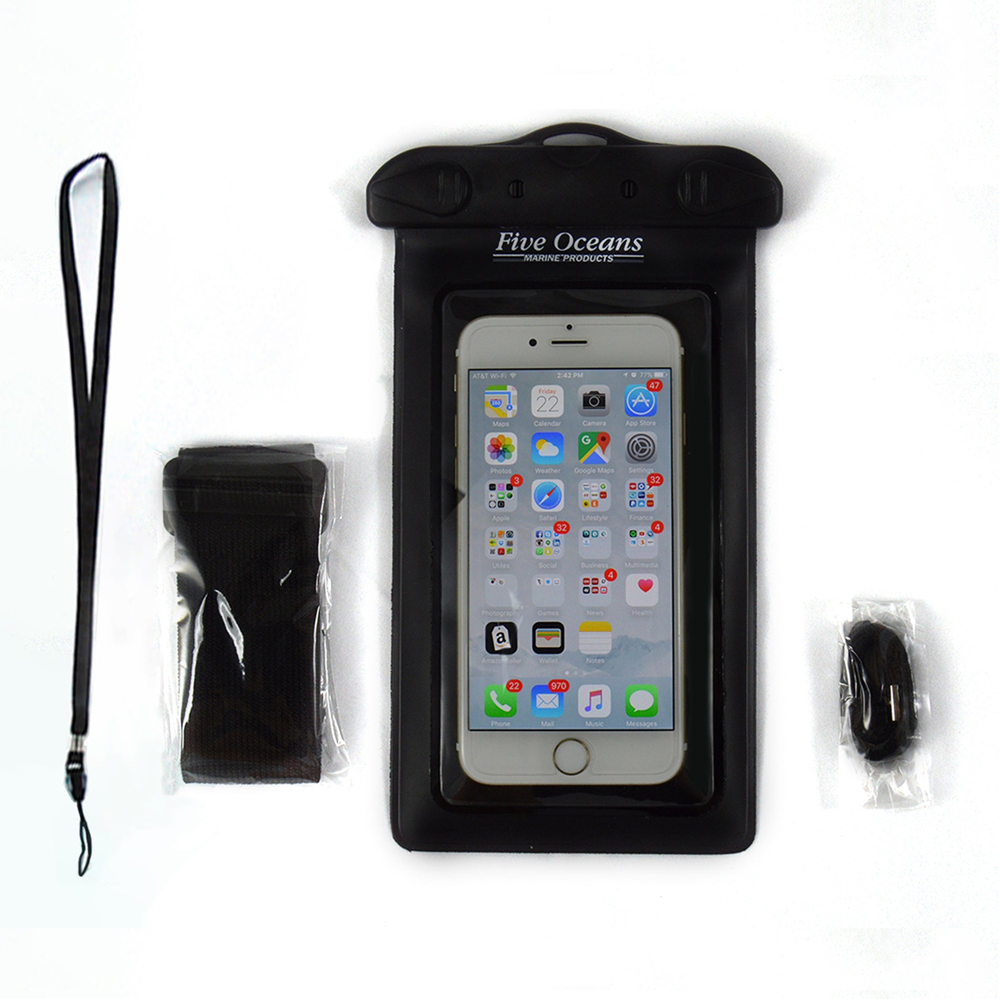 Waterproof Phone Case, Black - FO3826