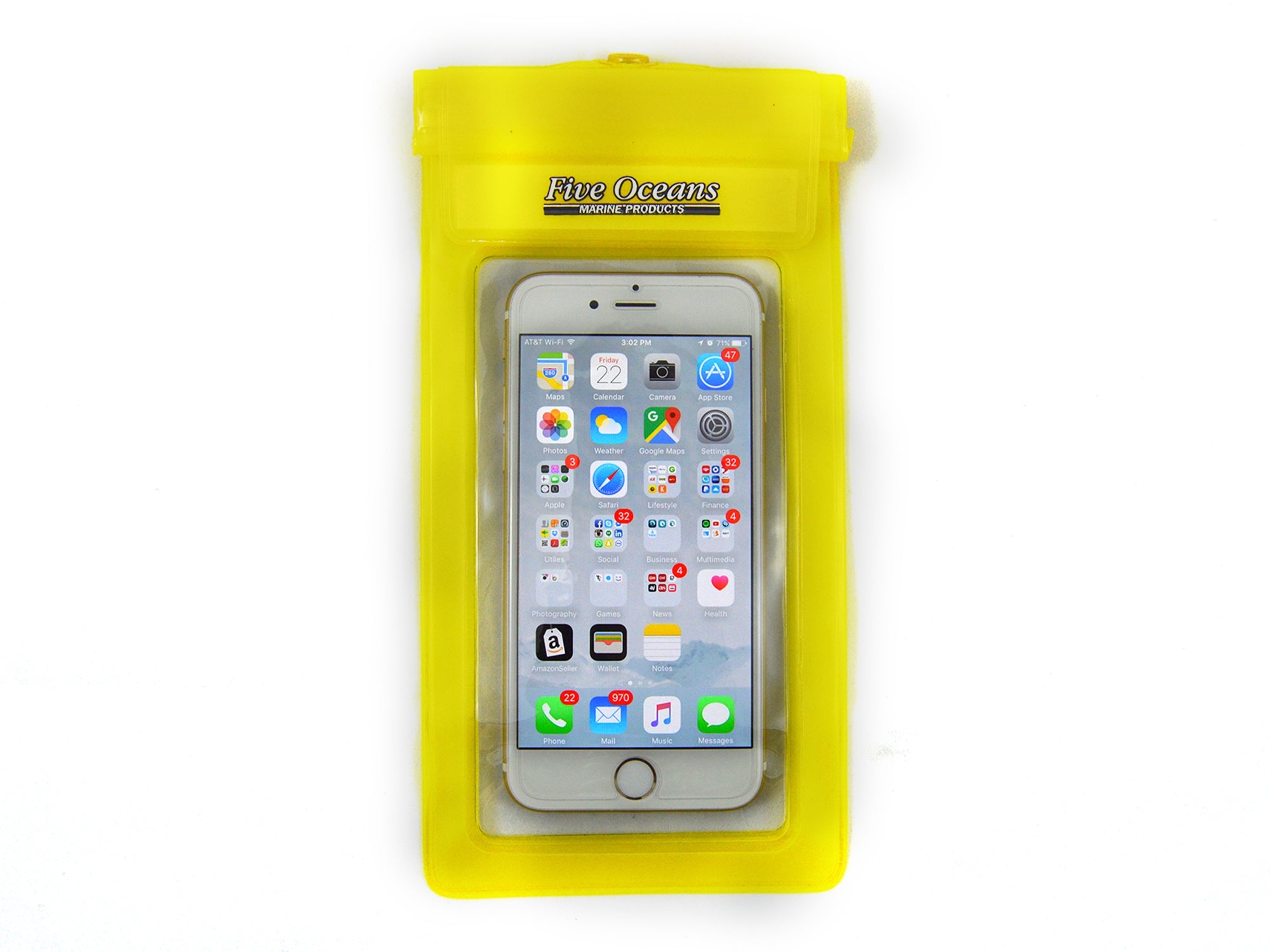 Waterproof Phone Case, Yellow - FO3827
