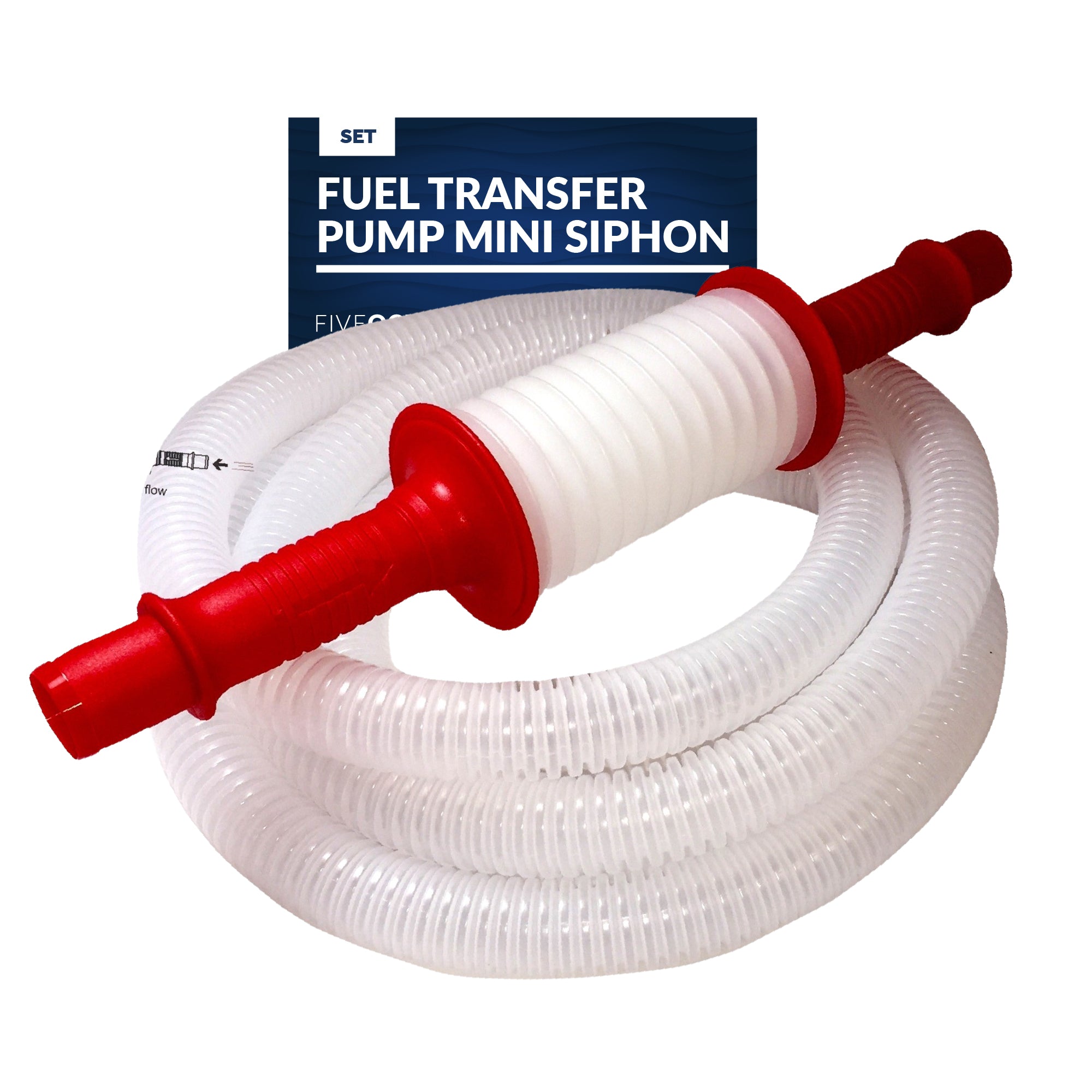 Fuel Transfer Pump Mini Siphon Manual Sucker Set - FO3890