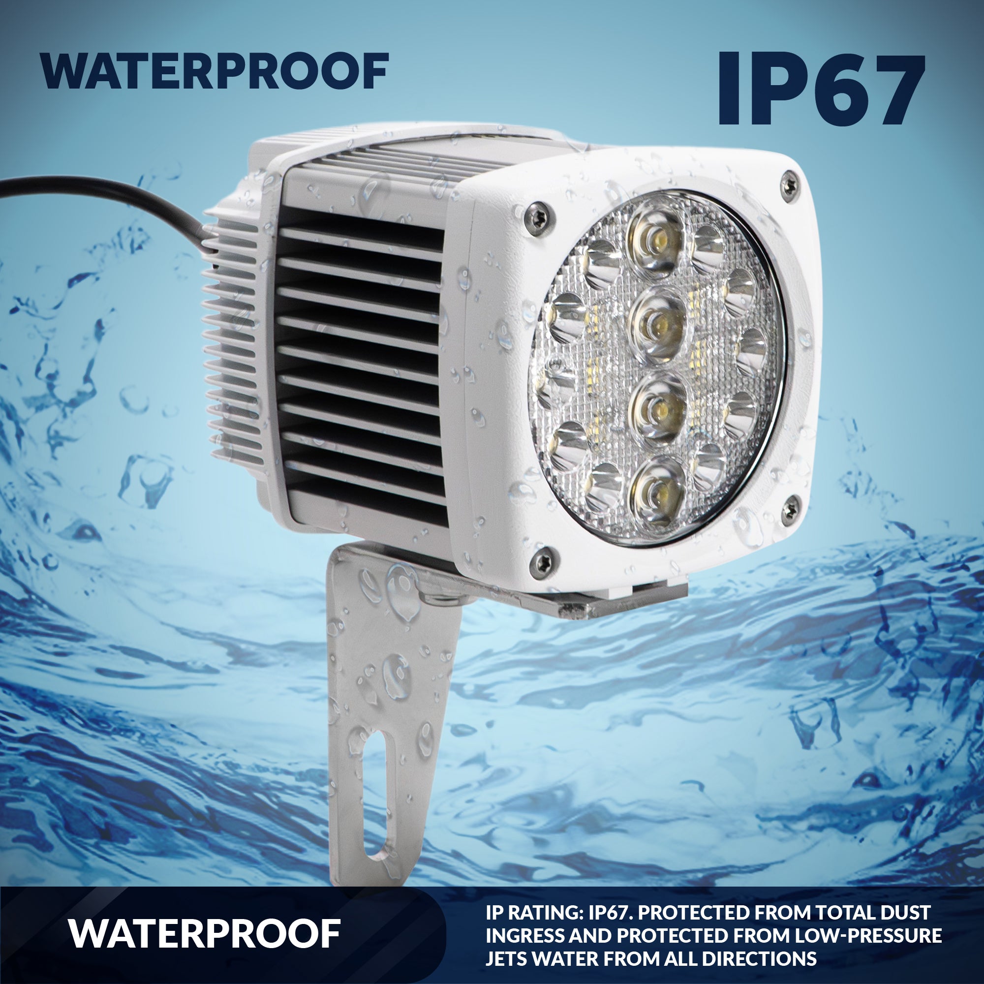 Spreader LED Flood Spotlight, 2300 Lumens, Cool White - FO3894 - Five Oceans