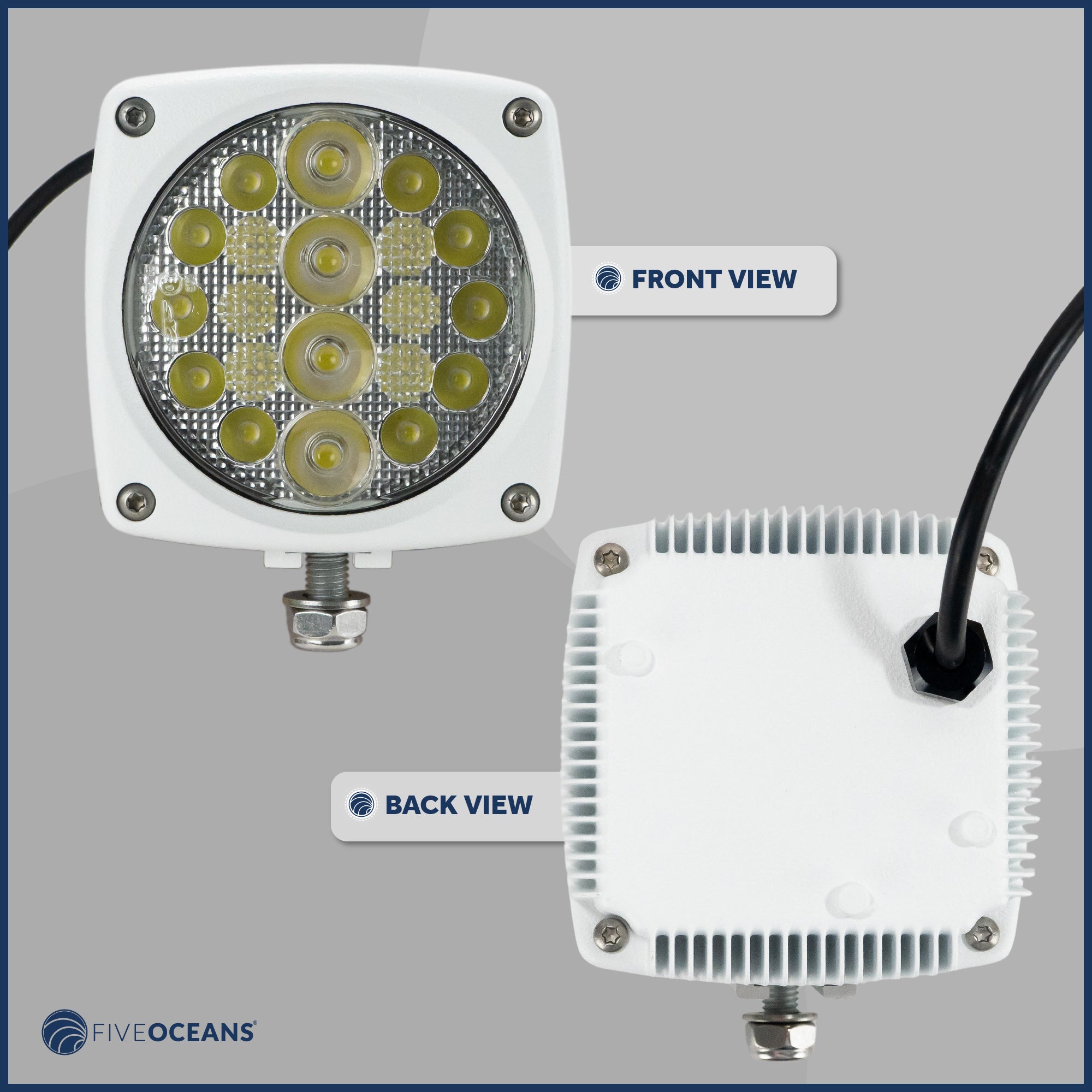 Spreader LED Flood Spotlight, 2300 Lumens, Cool White - FO3894 - Five Oceans