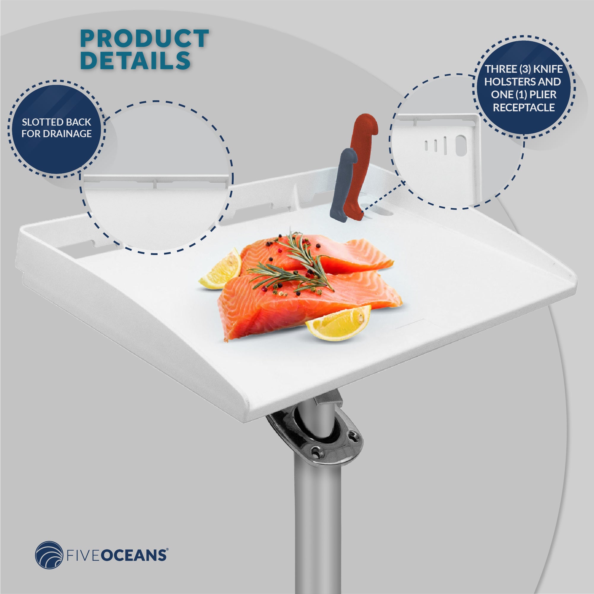 Premium Boat Cutting Board, Fillet Table, 6-Pack - FO3936-M6 - Five Oceans
