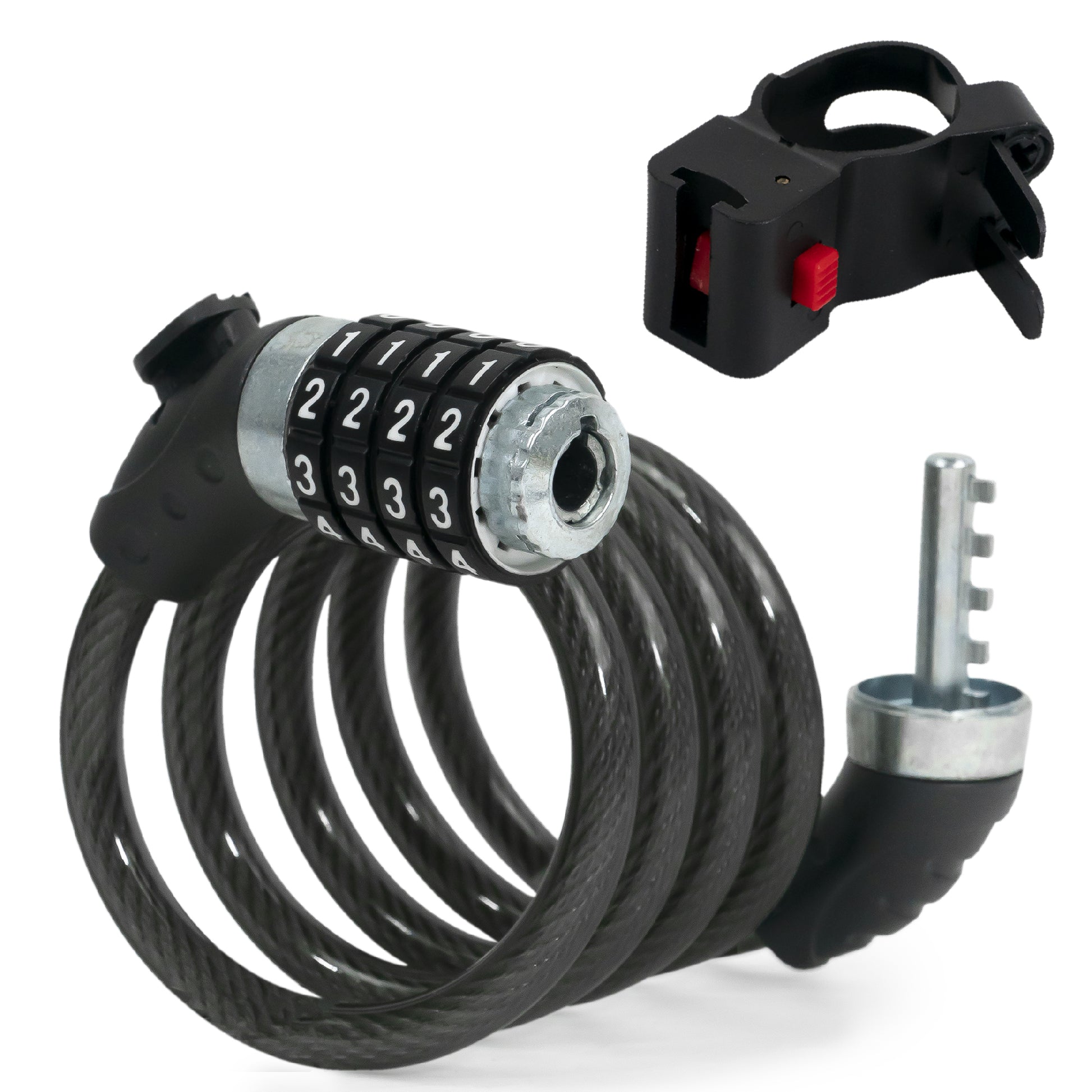Bike Lock Cable, Combination Anti Theft, 4' - FO3957 - Five Oceans
