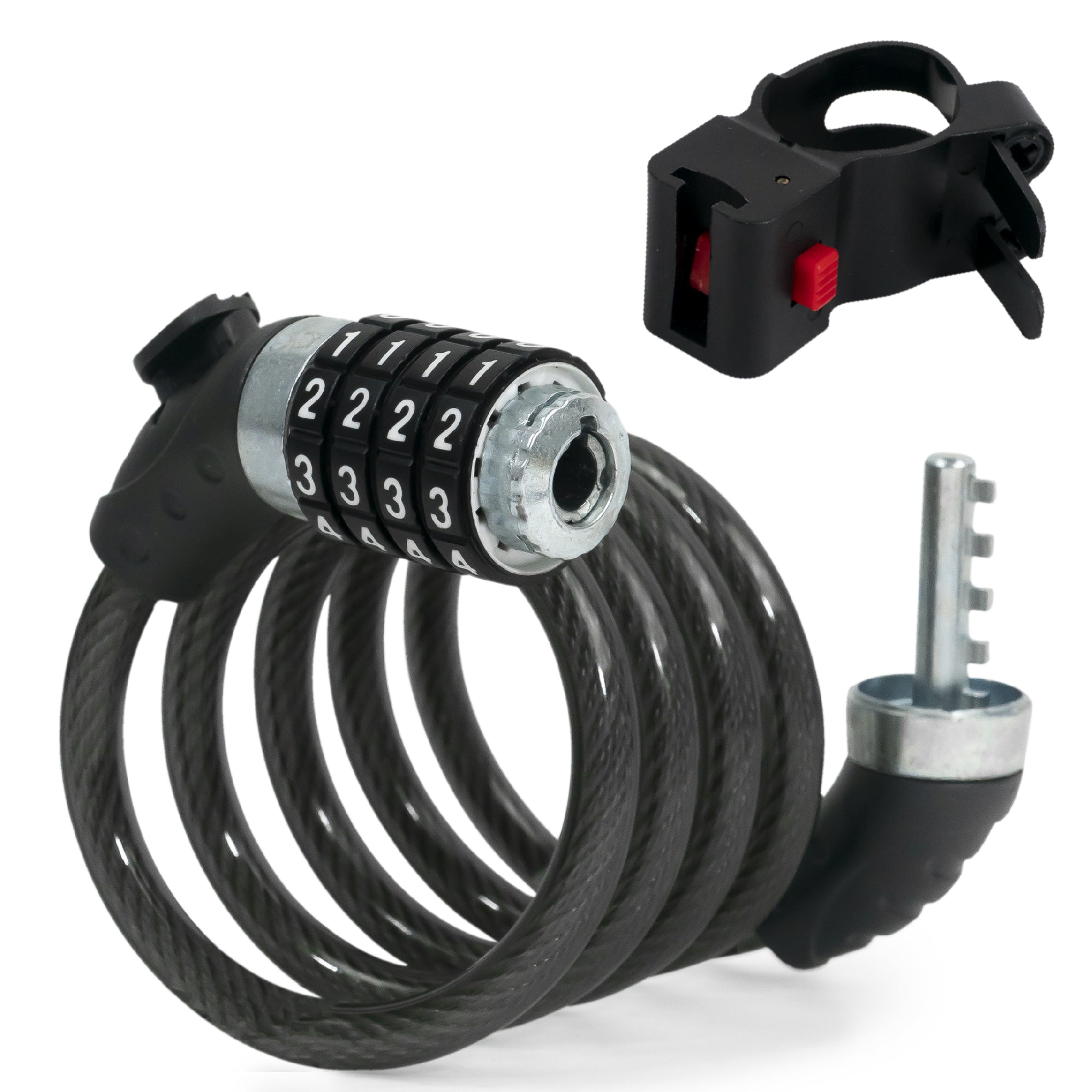 Bike Lock Cable, Combination Anti Theft, 4' - FO3957 - Five Oceans