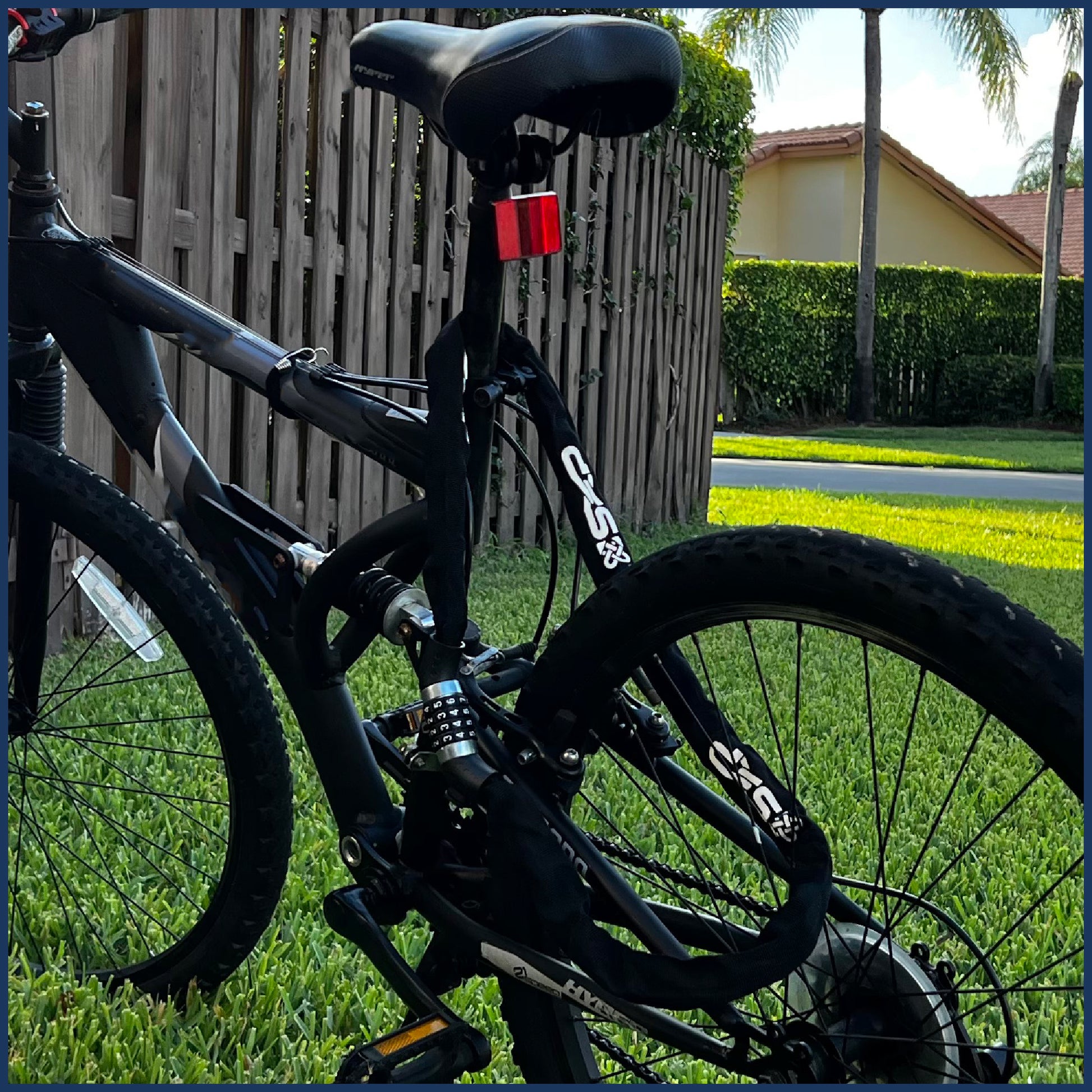 Bike Chain Lock, Combination Anti Theft, 4', 2-Pack - FO3958-M2 - Five Oceans