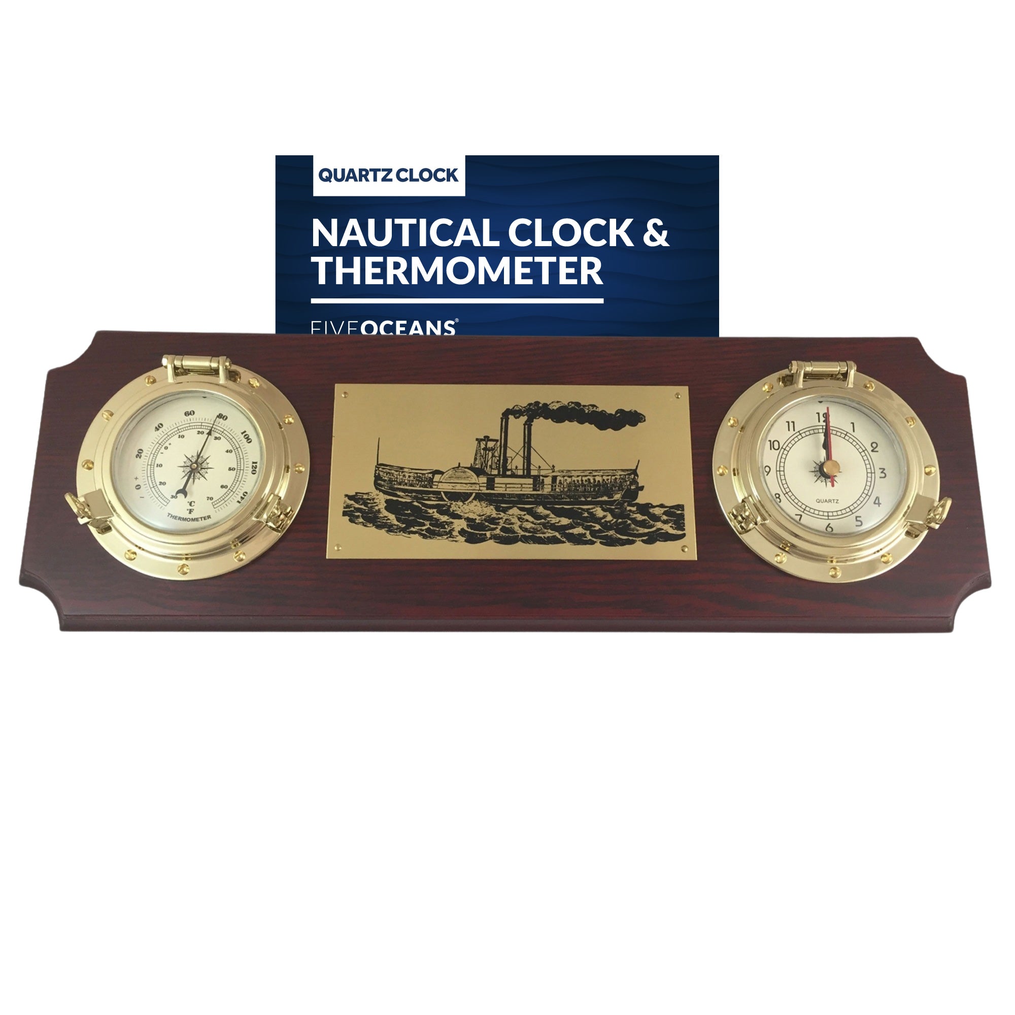 Nautical Clock & Thermometer - FO3975