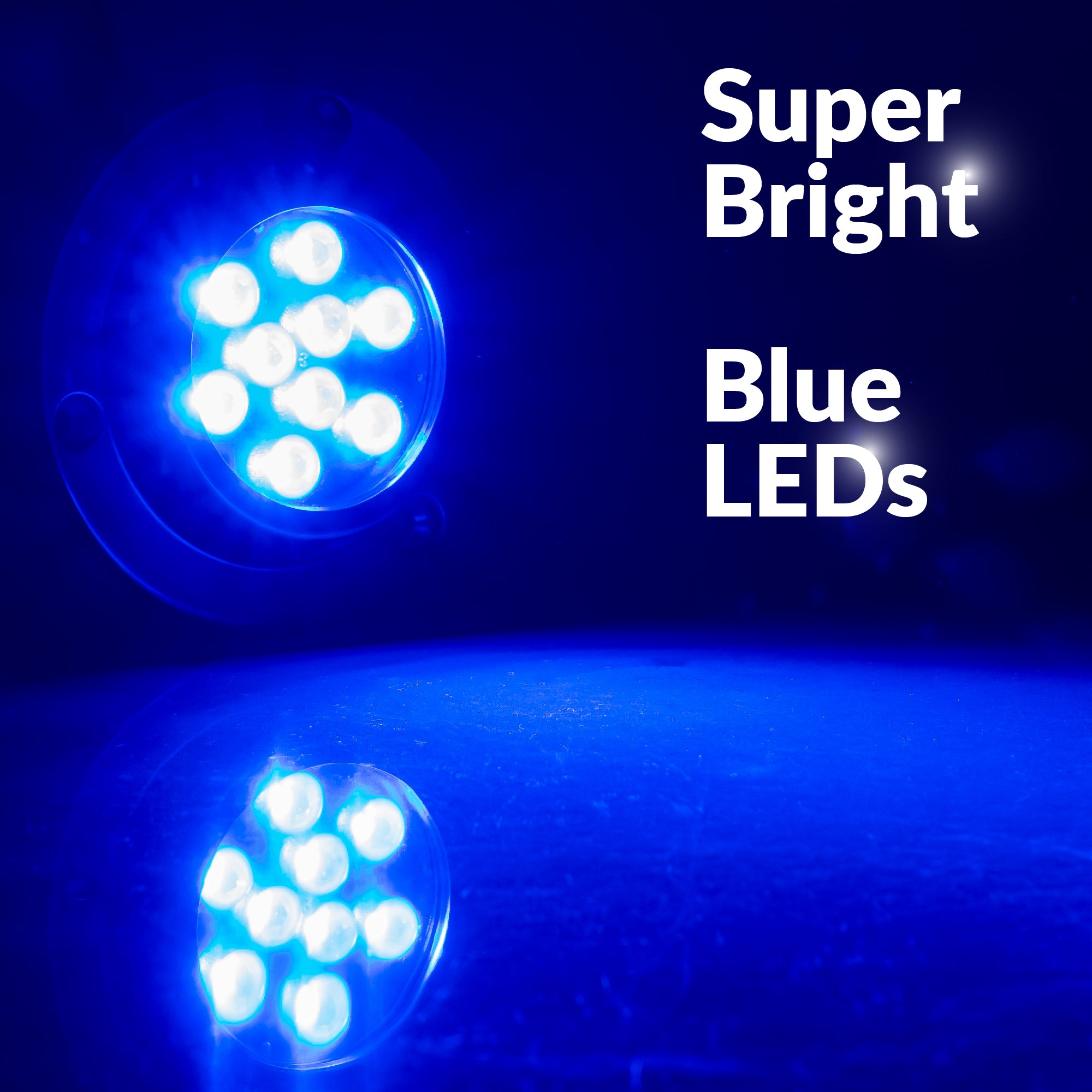 Underwater Light,  Stainless Steel, Blue LED, 2-pack - FO4005-M2