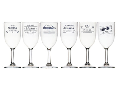 Unbreakable Wine Glass Crew Set - FO4075 - Five Oceans