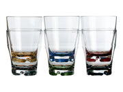 Party Stacking Water Glass Colors Base (Set of 6) - FO4078 - Five Oceans