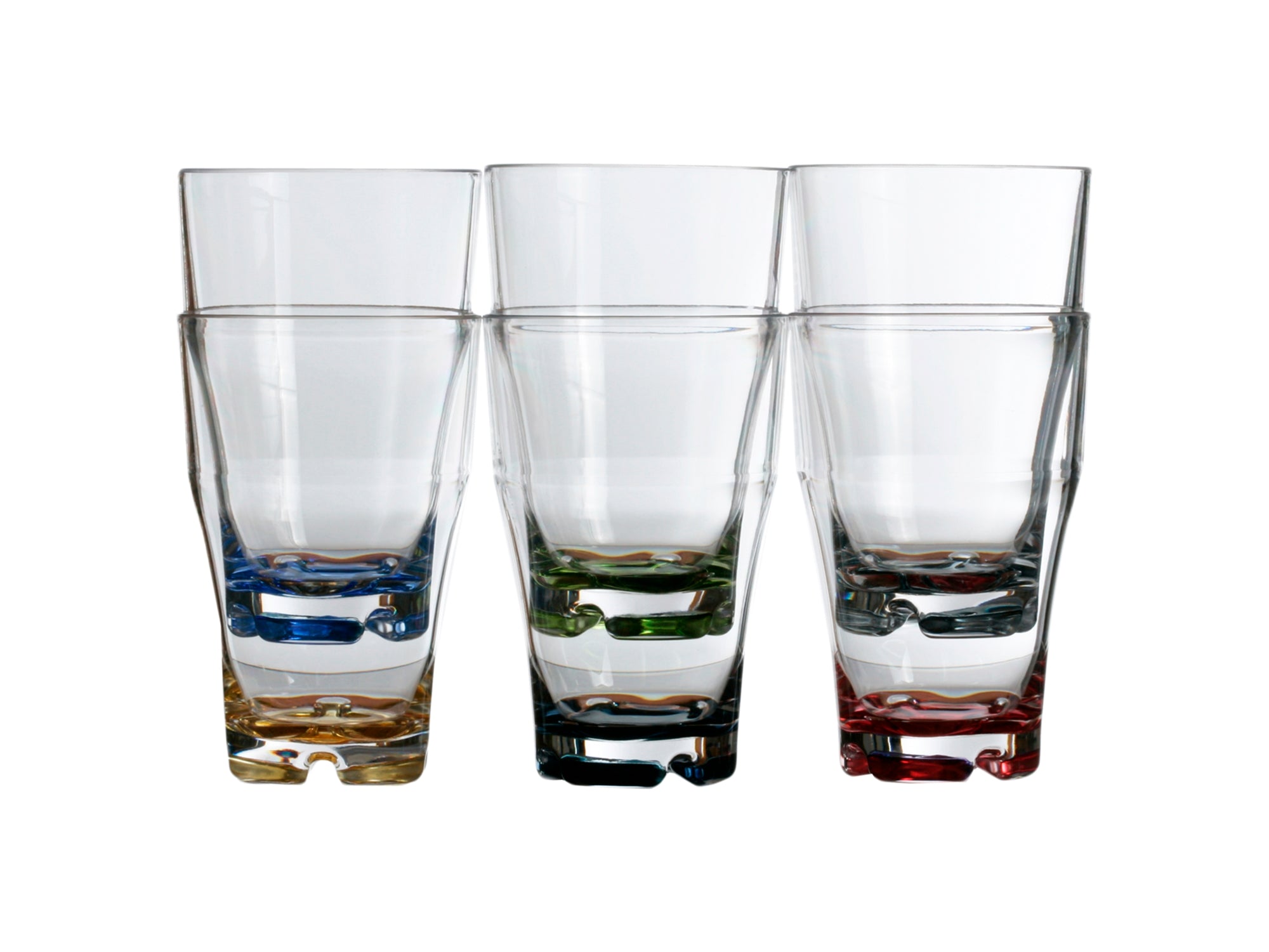 Party Stacking Beverage Colors Base (Set of 6) - FO4079 - Five Oceans