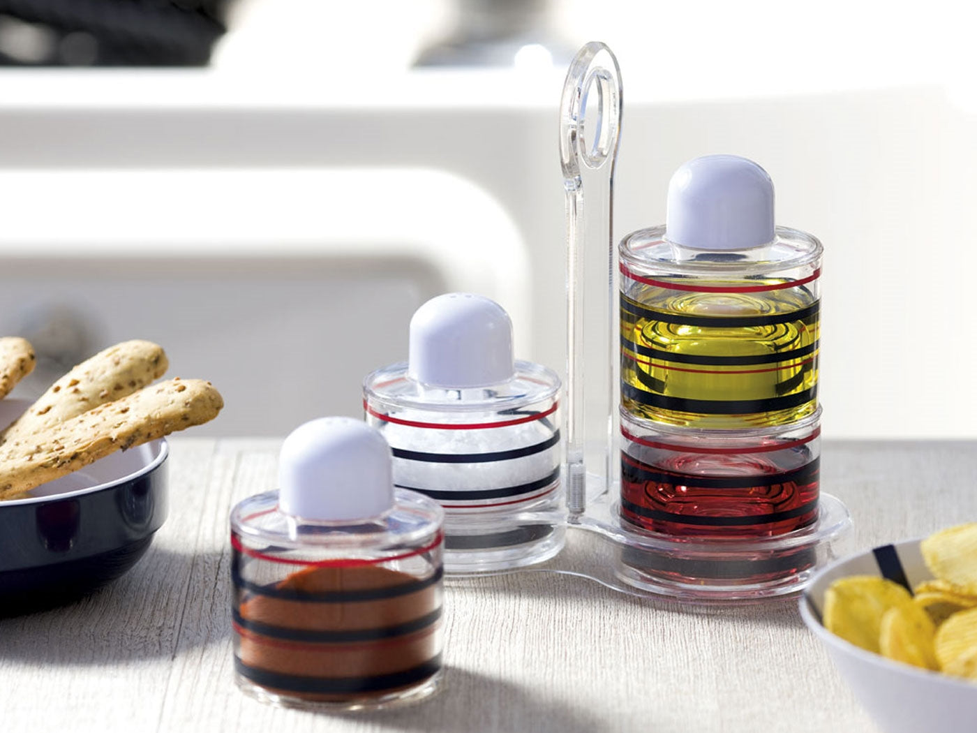 Cannes Set Oil, Vinegar, Salt & Pepper - FO4098 - Five Oceans