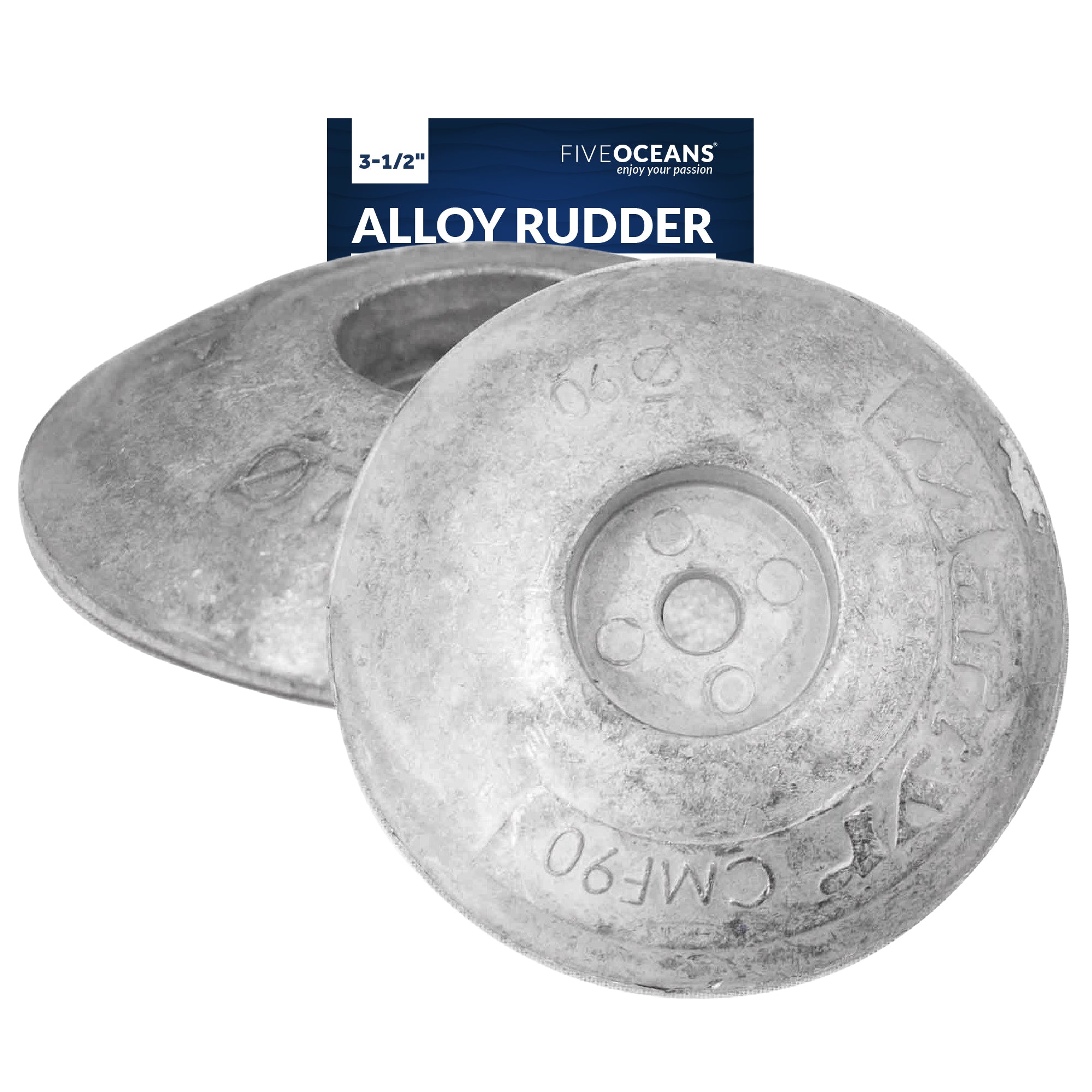 Alloy Rudder/Trim Tab Disc Anode, Aluminum, 3-1/2", 2-pack - FO4171-M2