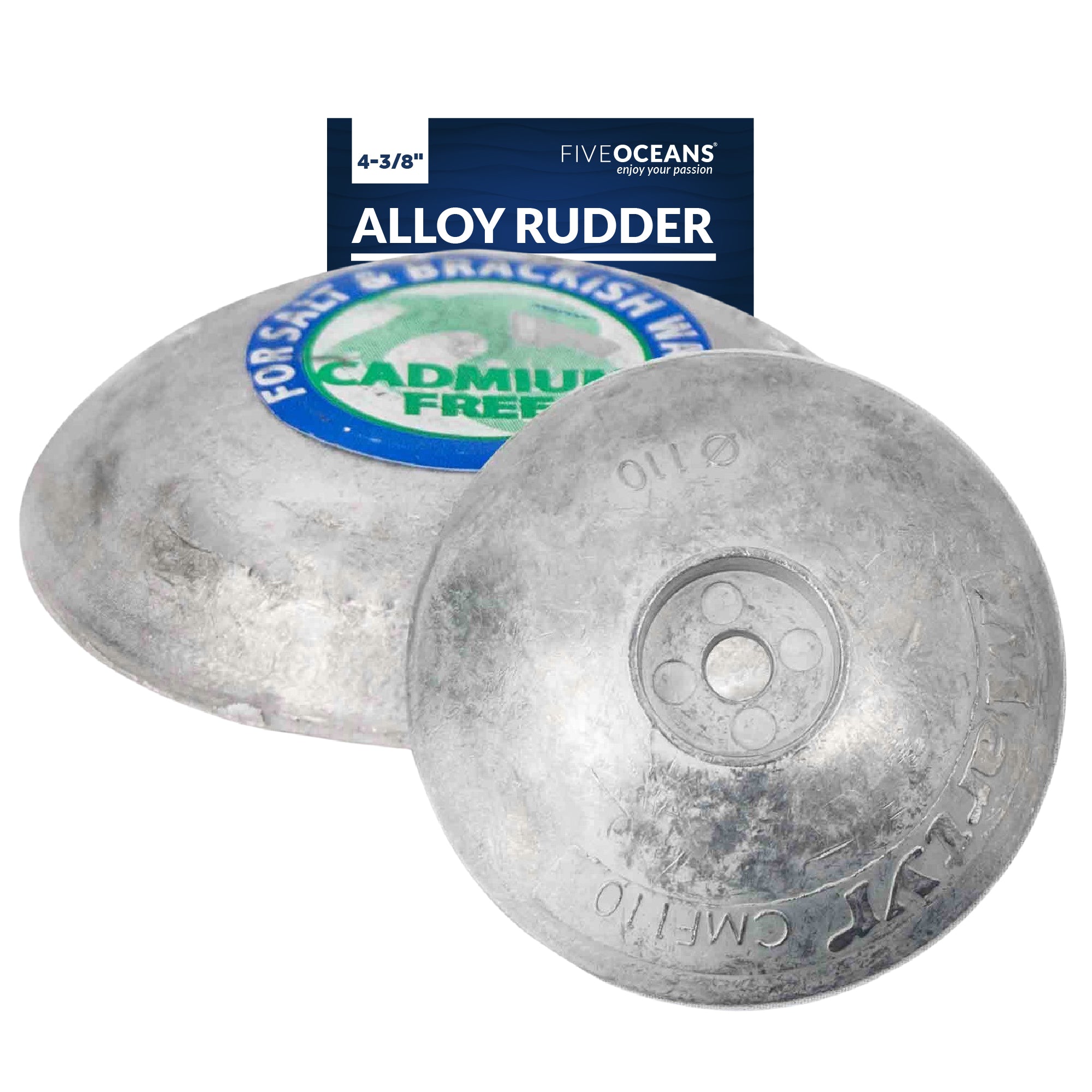Alloy Rudder/Trim Tab Disc Anode, Aluminum , 4-3/8", 2-pack - FO4172-M2
