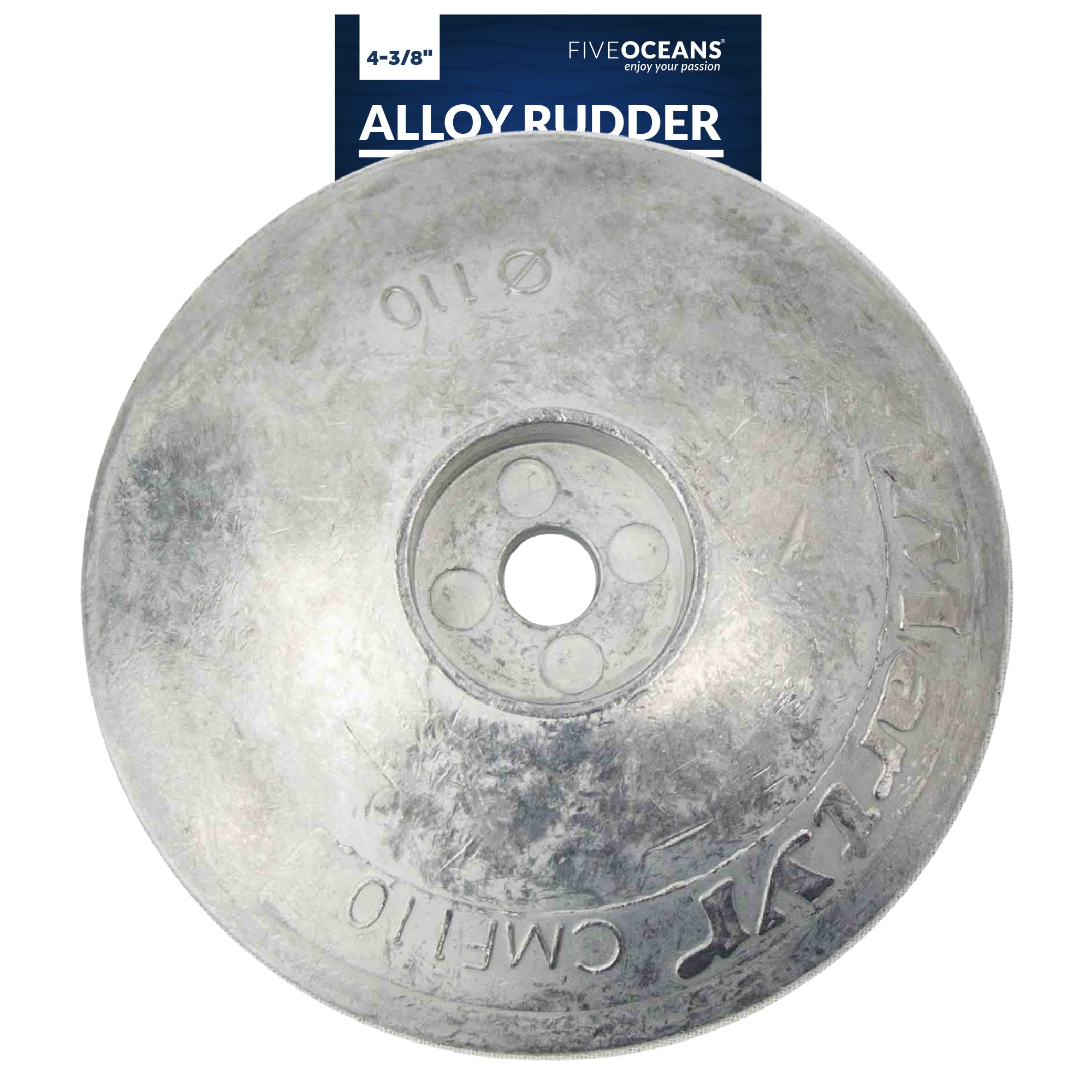 Alloy Rudder/Trim Tab Disc Anode, Aluminum , 4-3/8" - FO4172