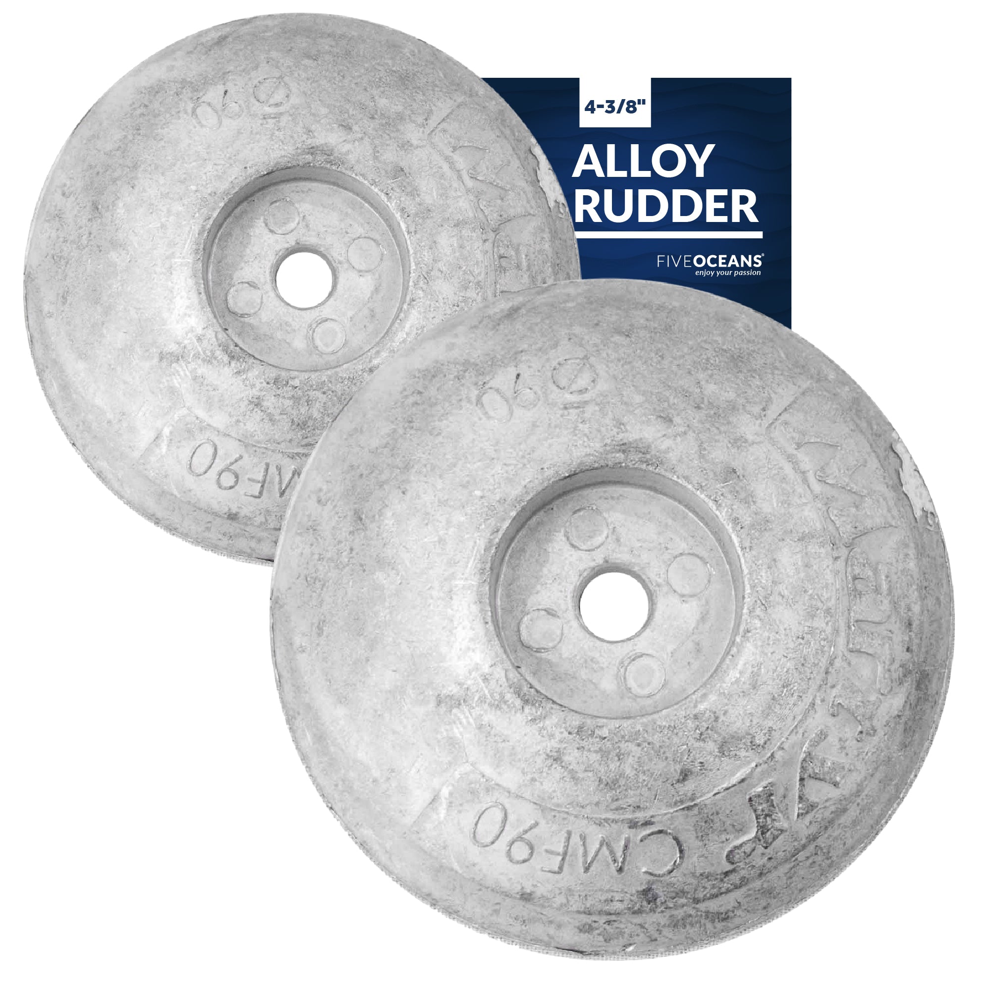 Alloy Rudder/Trim Tab Disc Anode, Zinc, 4-3/8", 2-pack - FO4176-M2