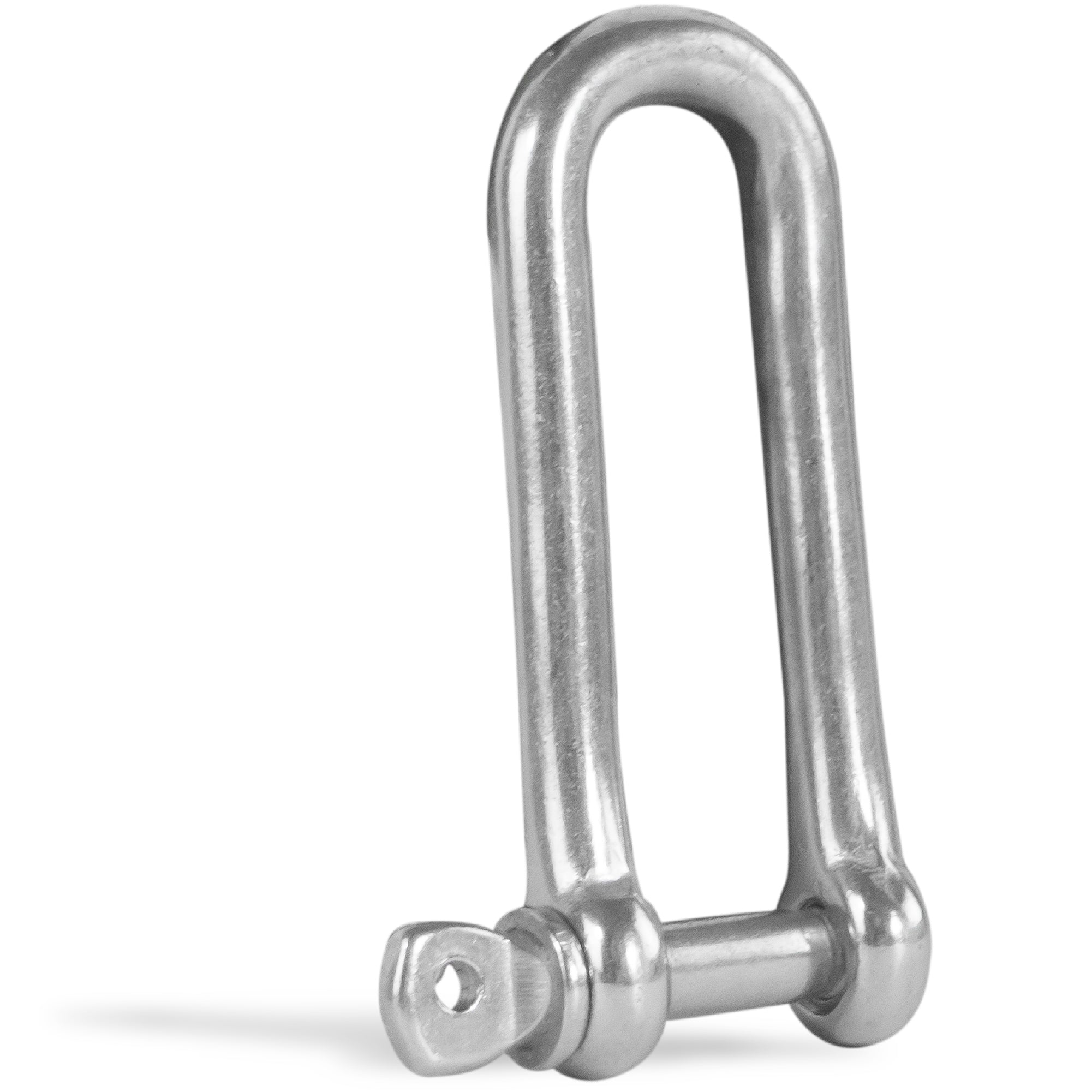 Pin Long D Shackles, 1/4" Stainless Steel - FO421