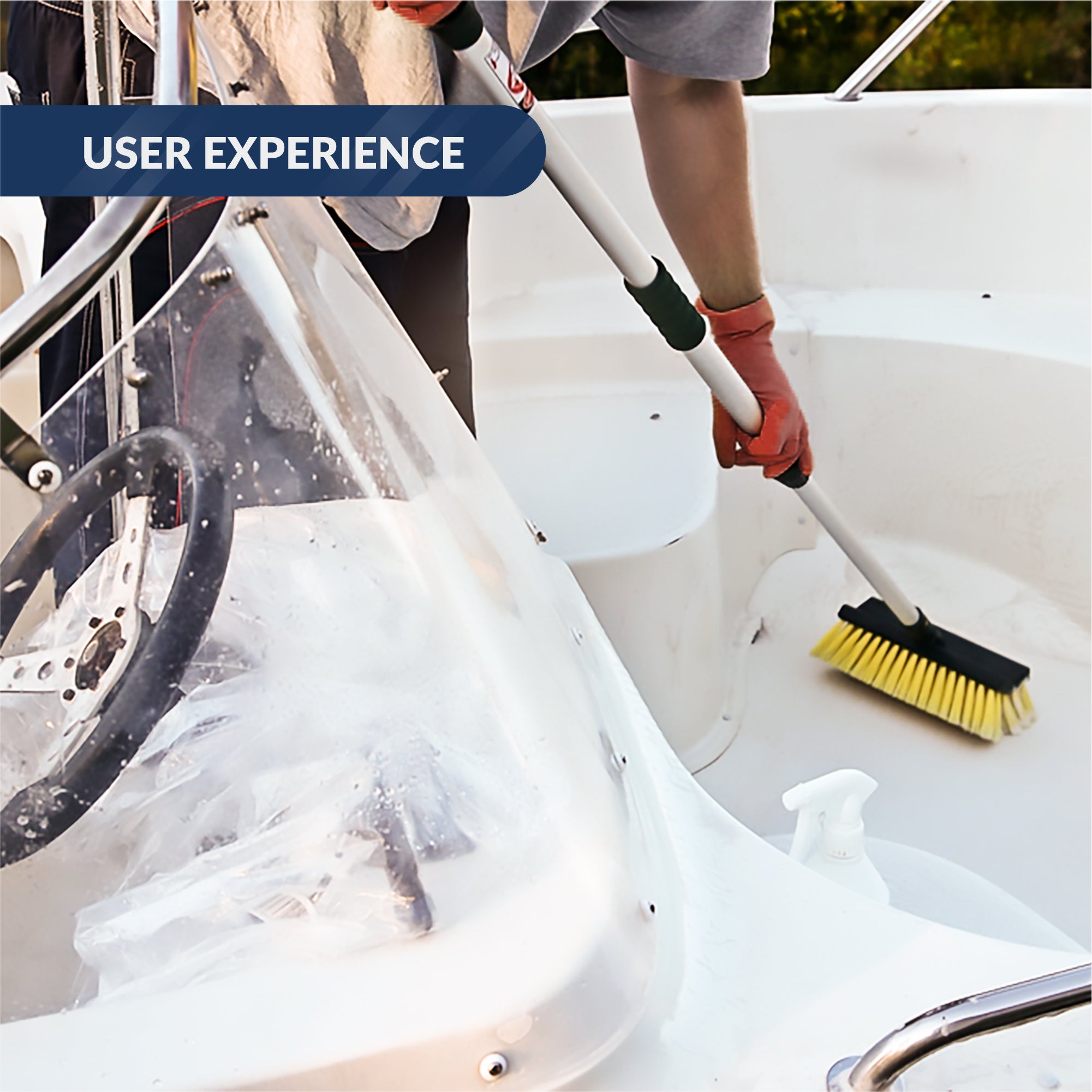 Boat Deck Brush, Mop and Hook - FO4264 - Five Oceans