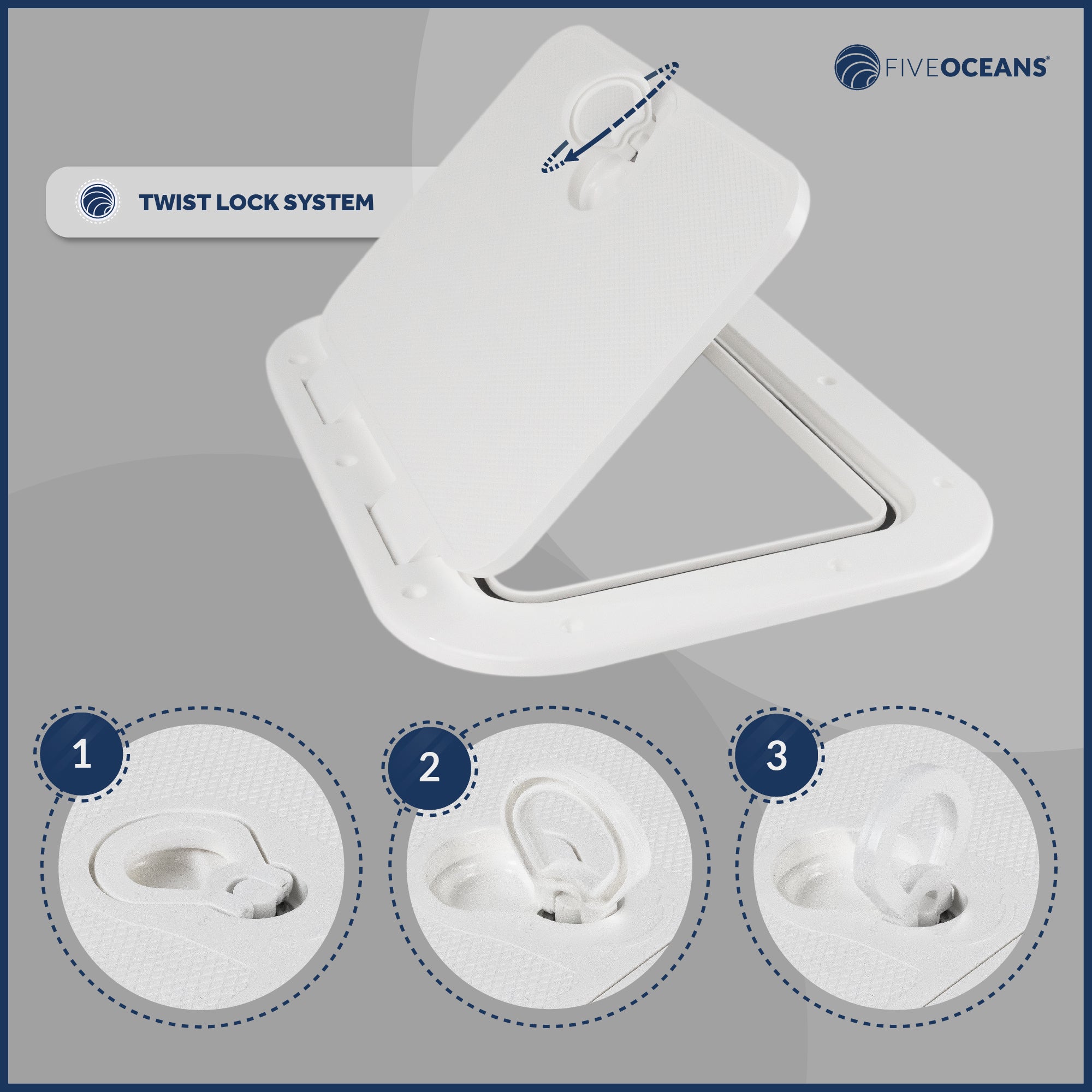 Replacement Lock Slam Latch Handle for Hatch - FO4284 - Five Oceans