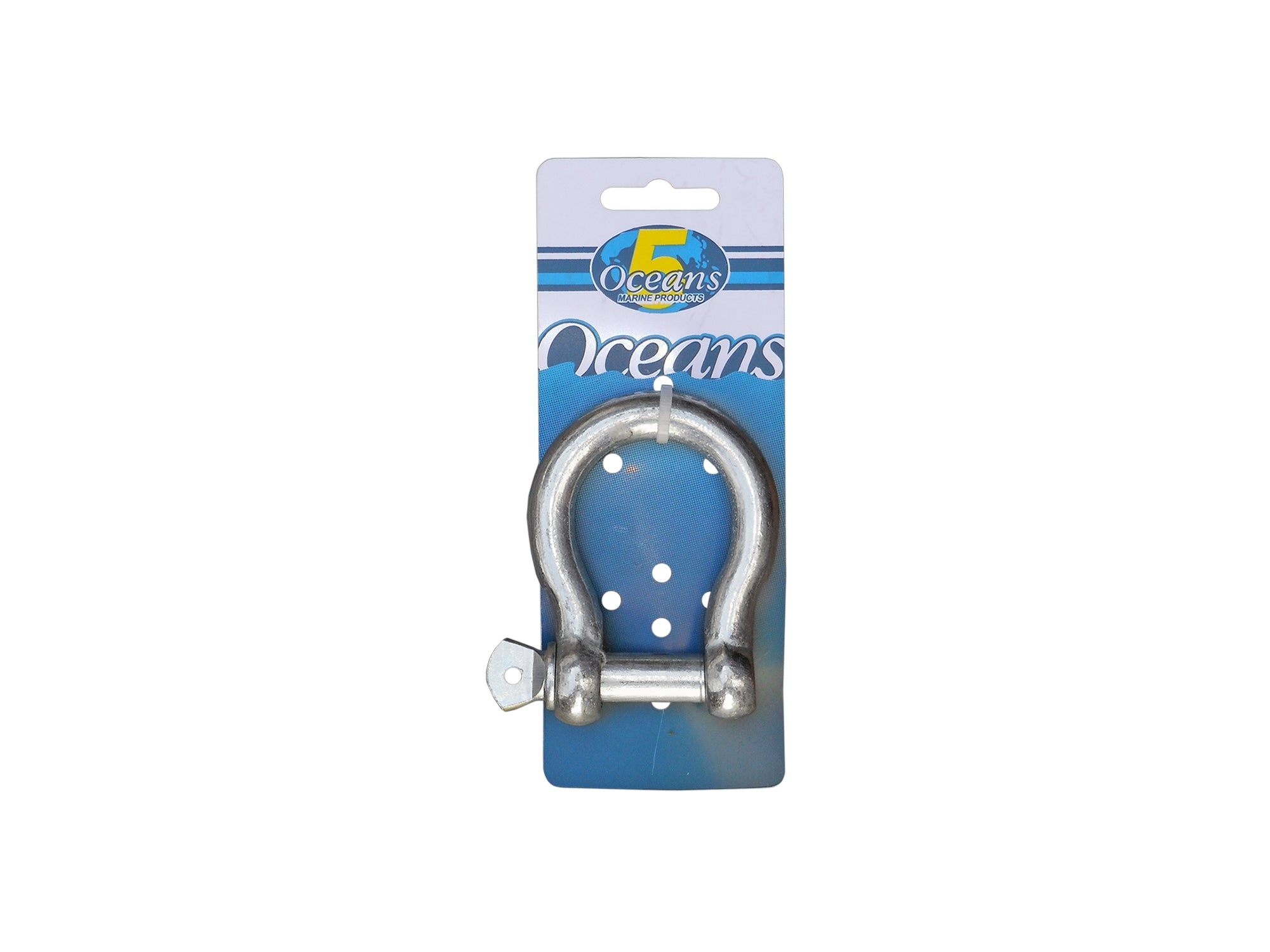5/16" (8mm) Screw Pin Anchor Bow Shackle, Galvanized Steel - FO433 - Five Oceans
