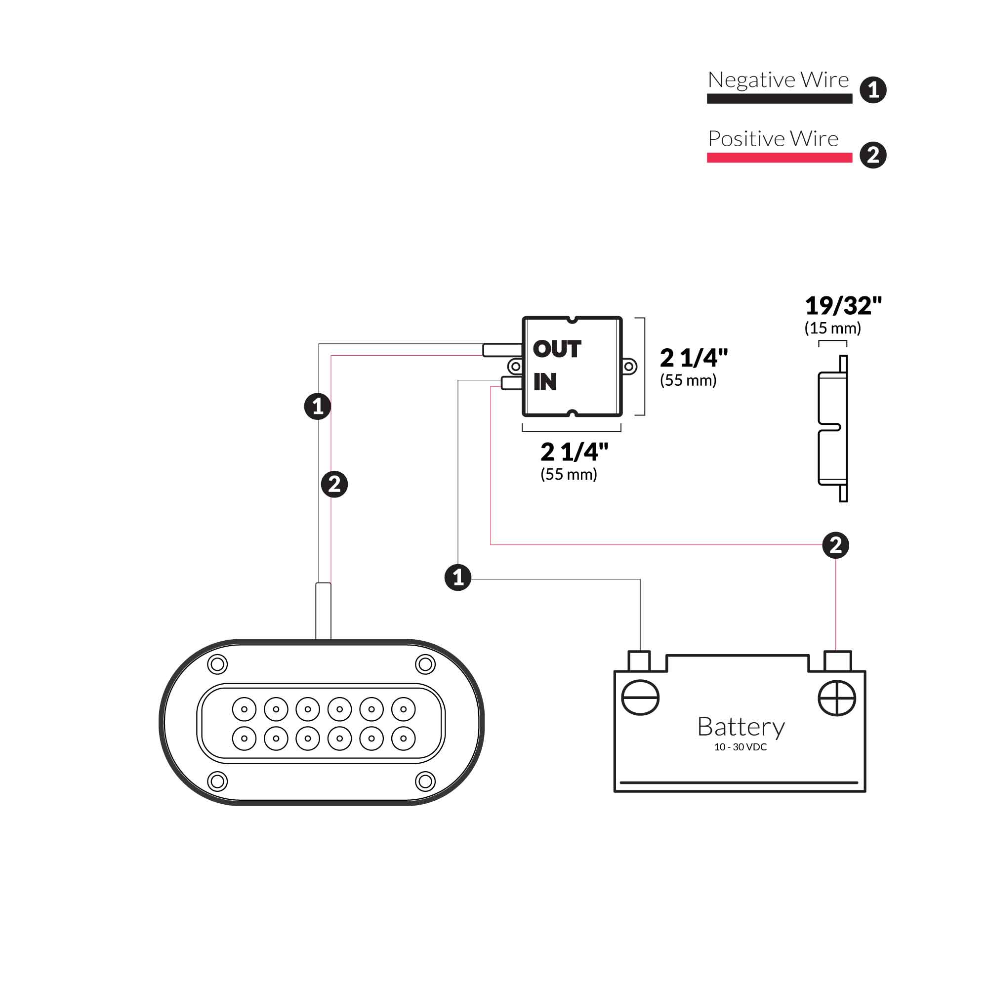 LED Underwater Light Driver Transformer 10/30V - 580mamp - FO4376