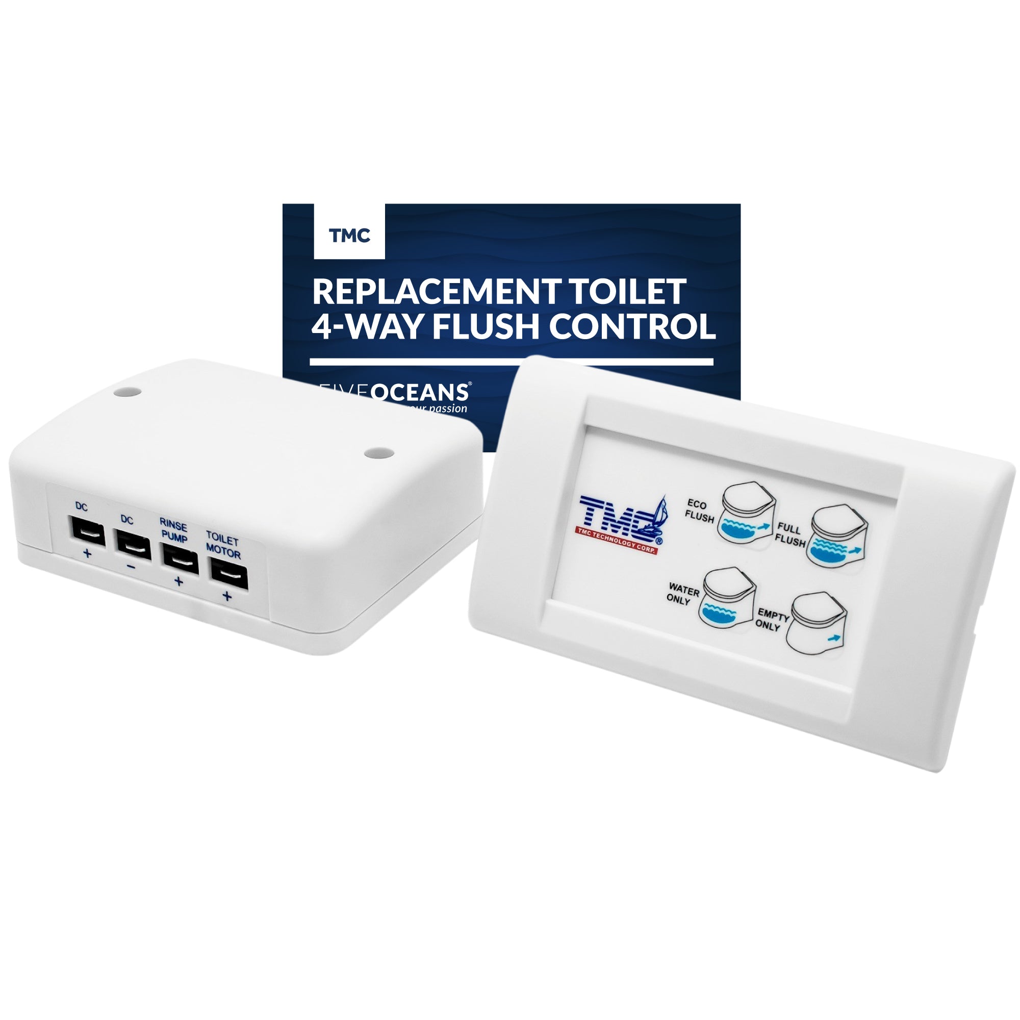TMC Replacement Toilet 4-Way Flush Control Panel - FO4428