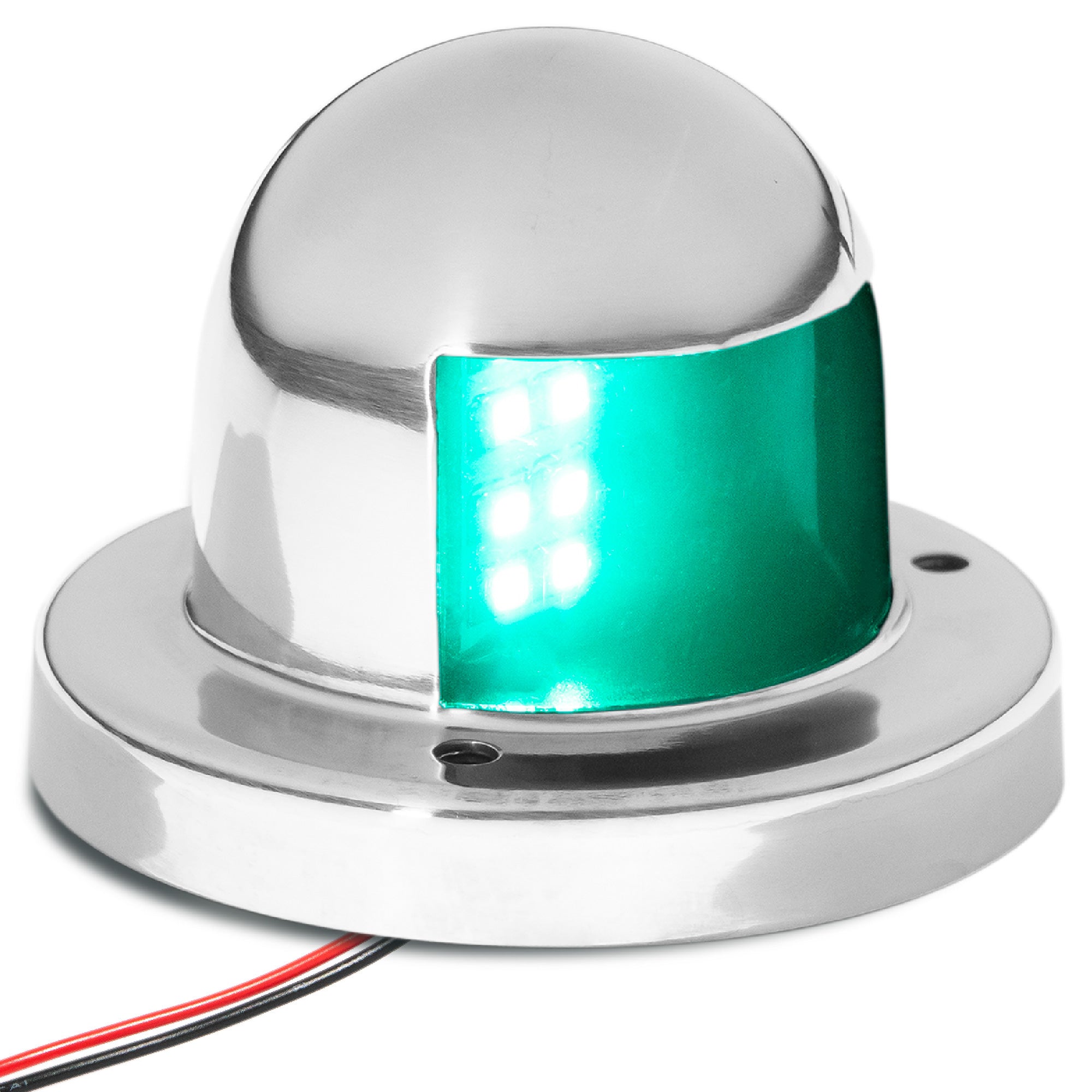 LED Bow Light, Green, Horizontal, 12V - FO4431
