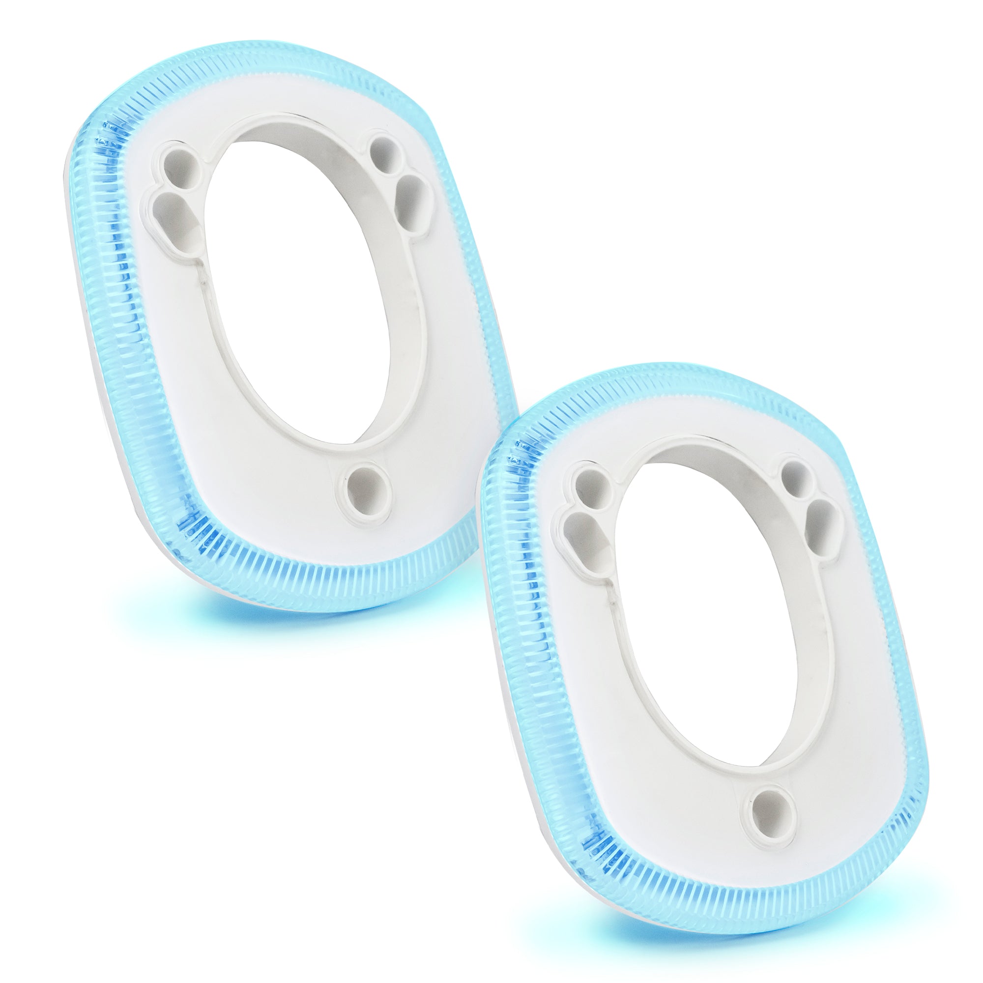 Blue LED Rod Holder Accent Bezel Ring, Fits All Five Oceans/Most Standard Rod Holders, Grade Marine Durable Materials, 12 Volts, 2-Pack, FO-4433-M2