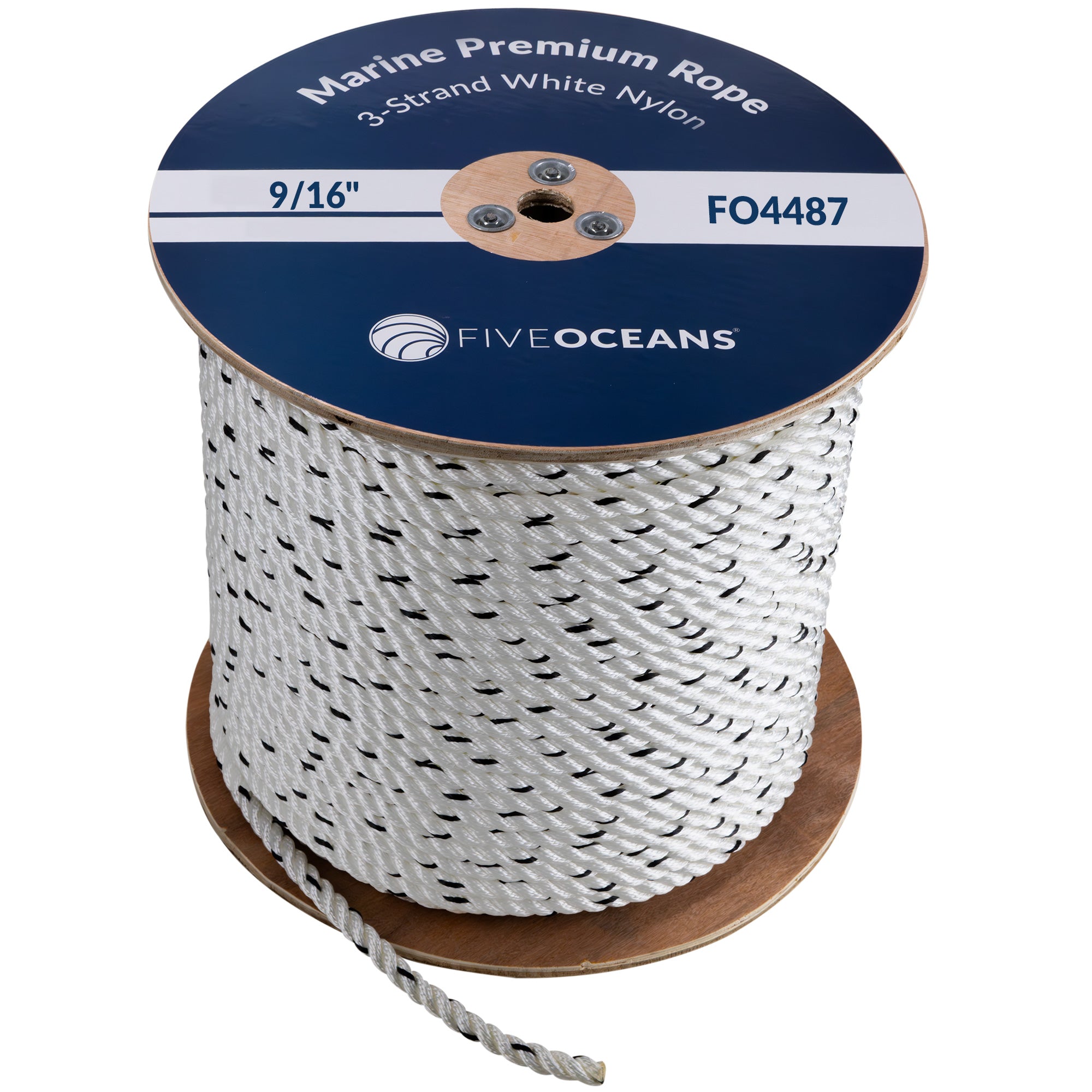 9/16" Rope, 3-Strand Nylon (per foot) - FO4487 - Five Oceans