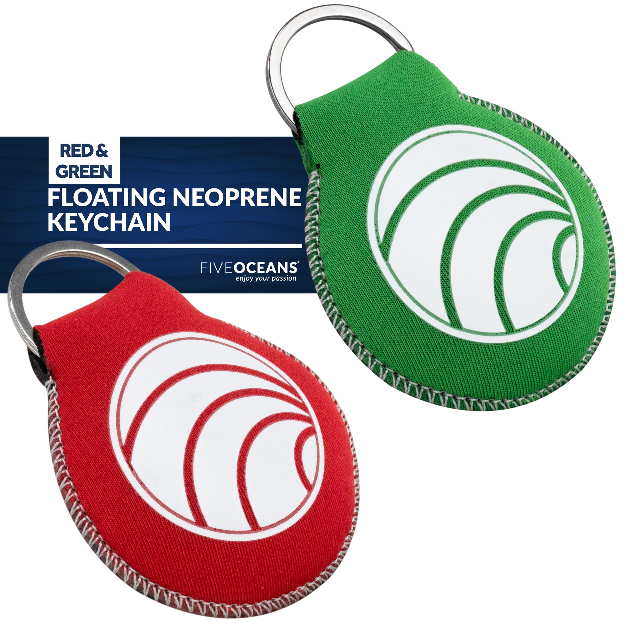Floating Neoprene Keychain Set - 4495-GR