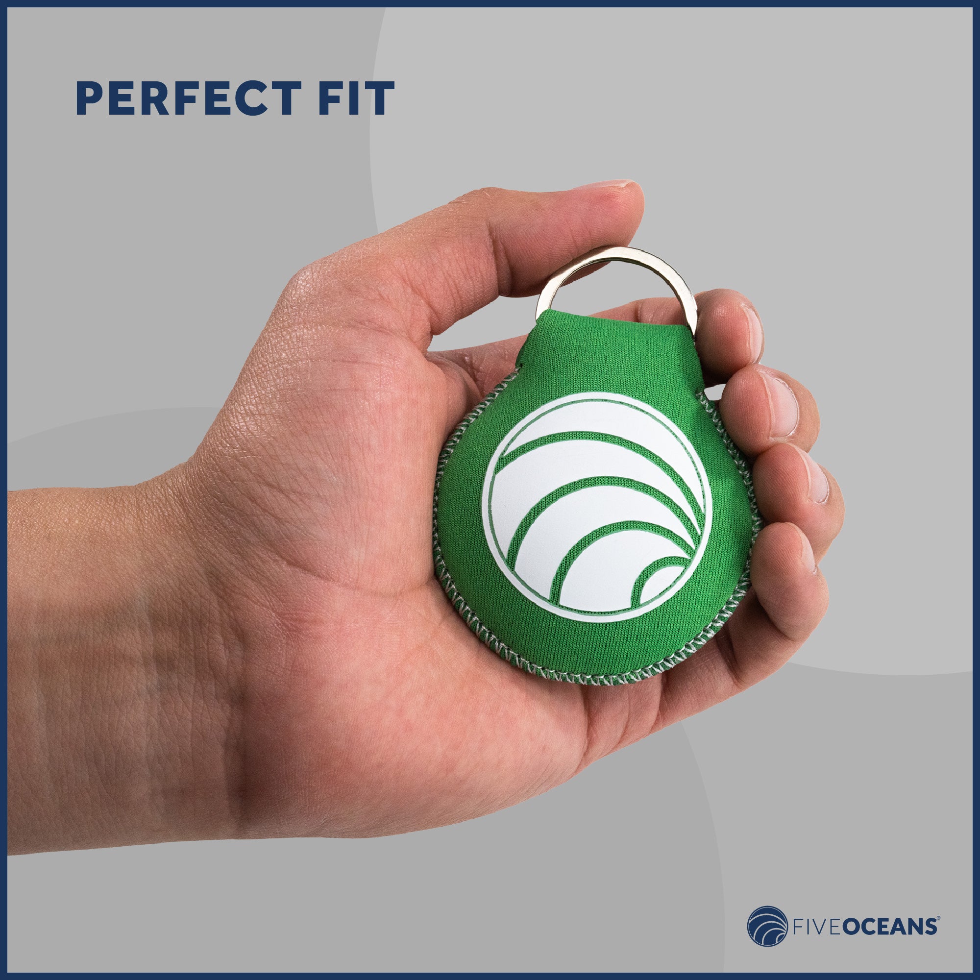 Floating Neoprene Keychain, Green - FO4495-G - Five Oceans