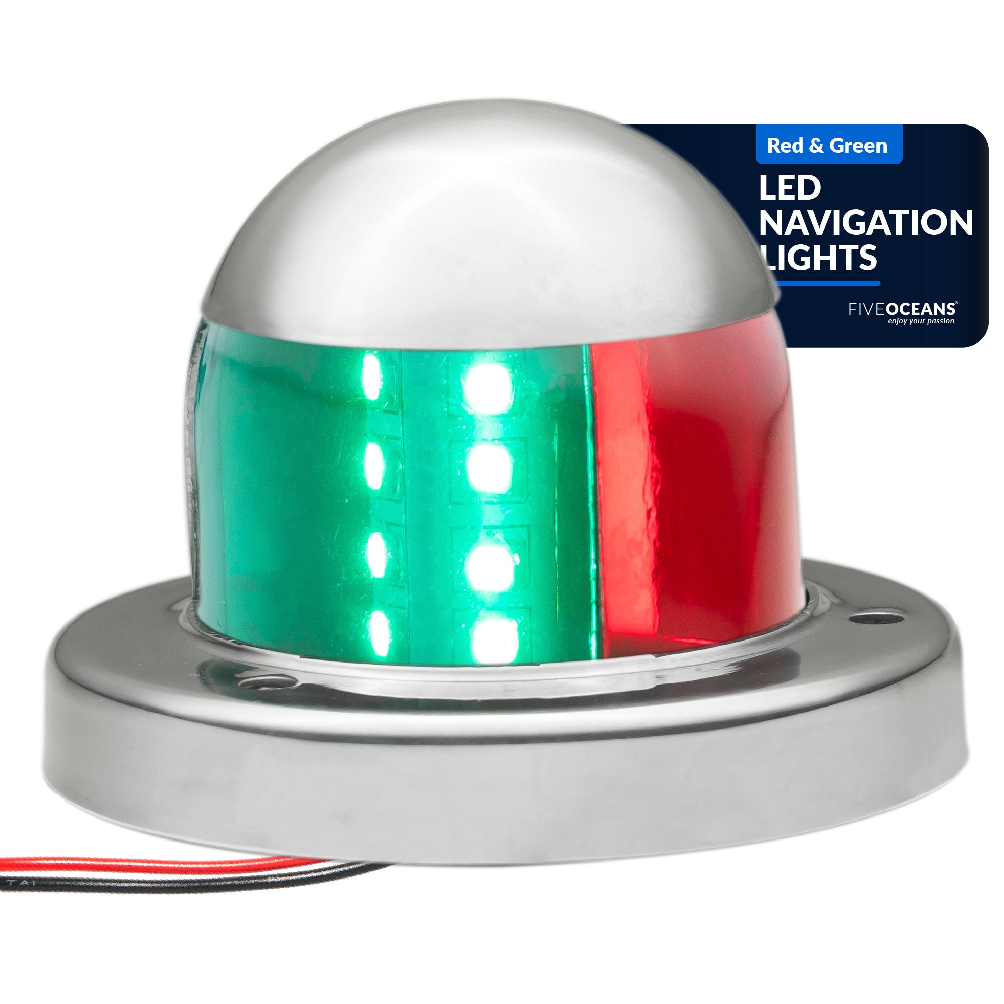 Navigation Lights, LED Red and Green, 2NM - FO4512
