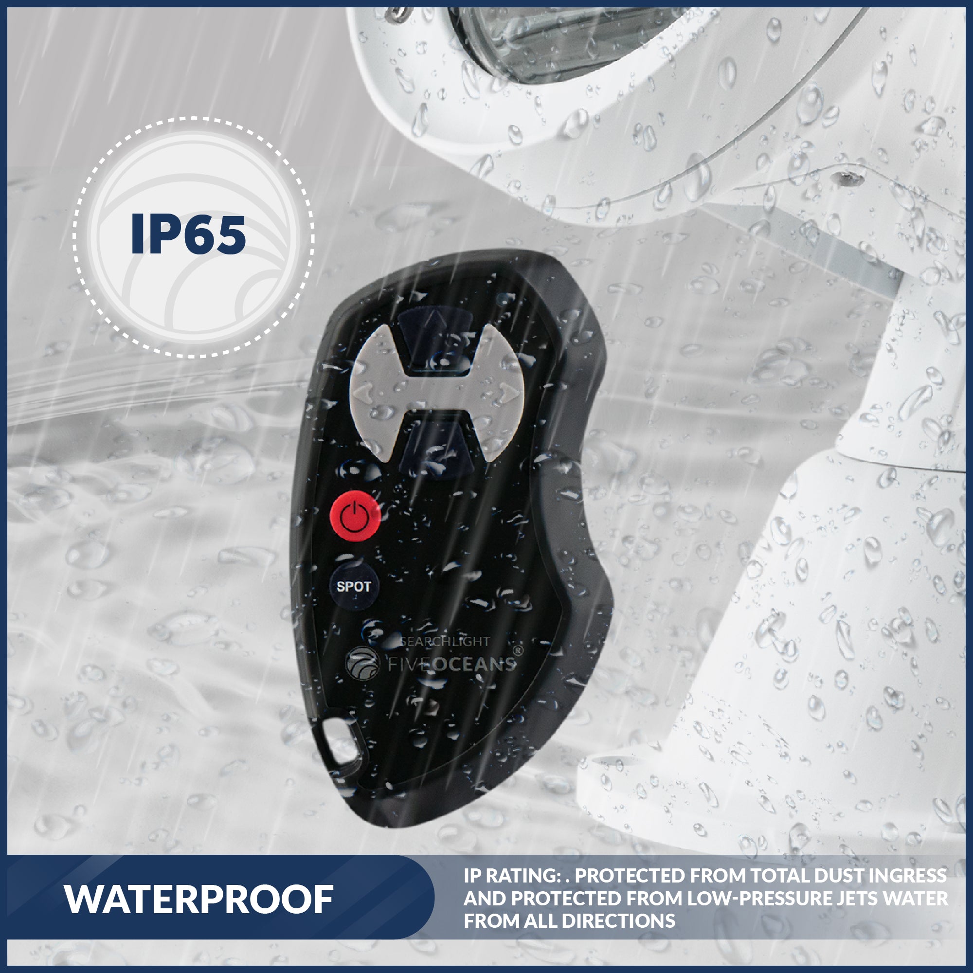 Wireless Hand Held Bridge Remote for Spotlight FO-4519 - FO4536 - Five Oceans