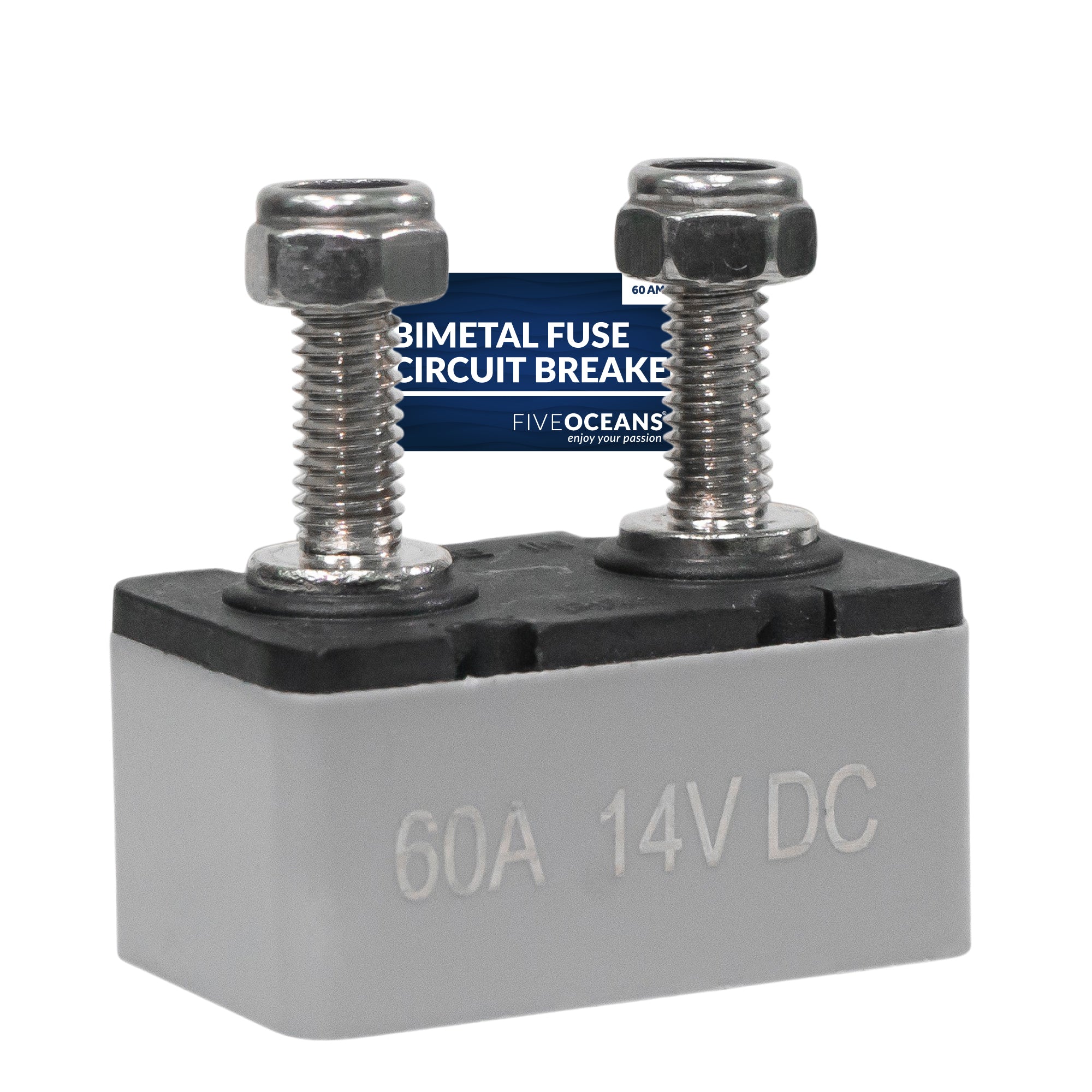 Bimetal Fuse Circuit Breaker 60 Amp - 14VDC for Line Hauler - FO4546