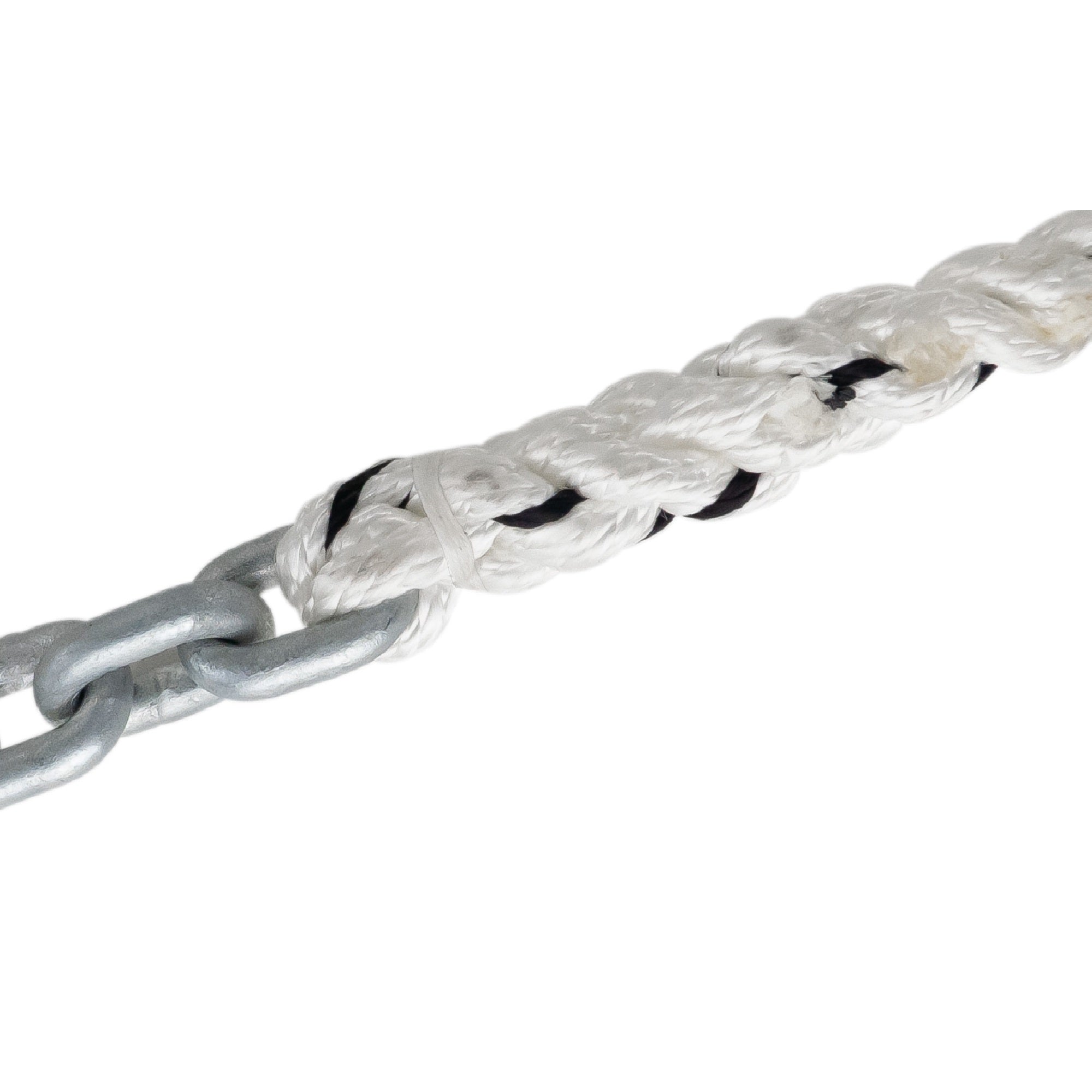3 Strand Nylon Rope to Chain handcrafted Splice -FO4564 - Five Oceans