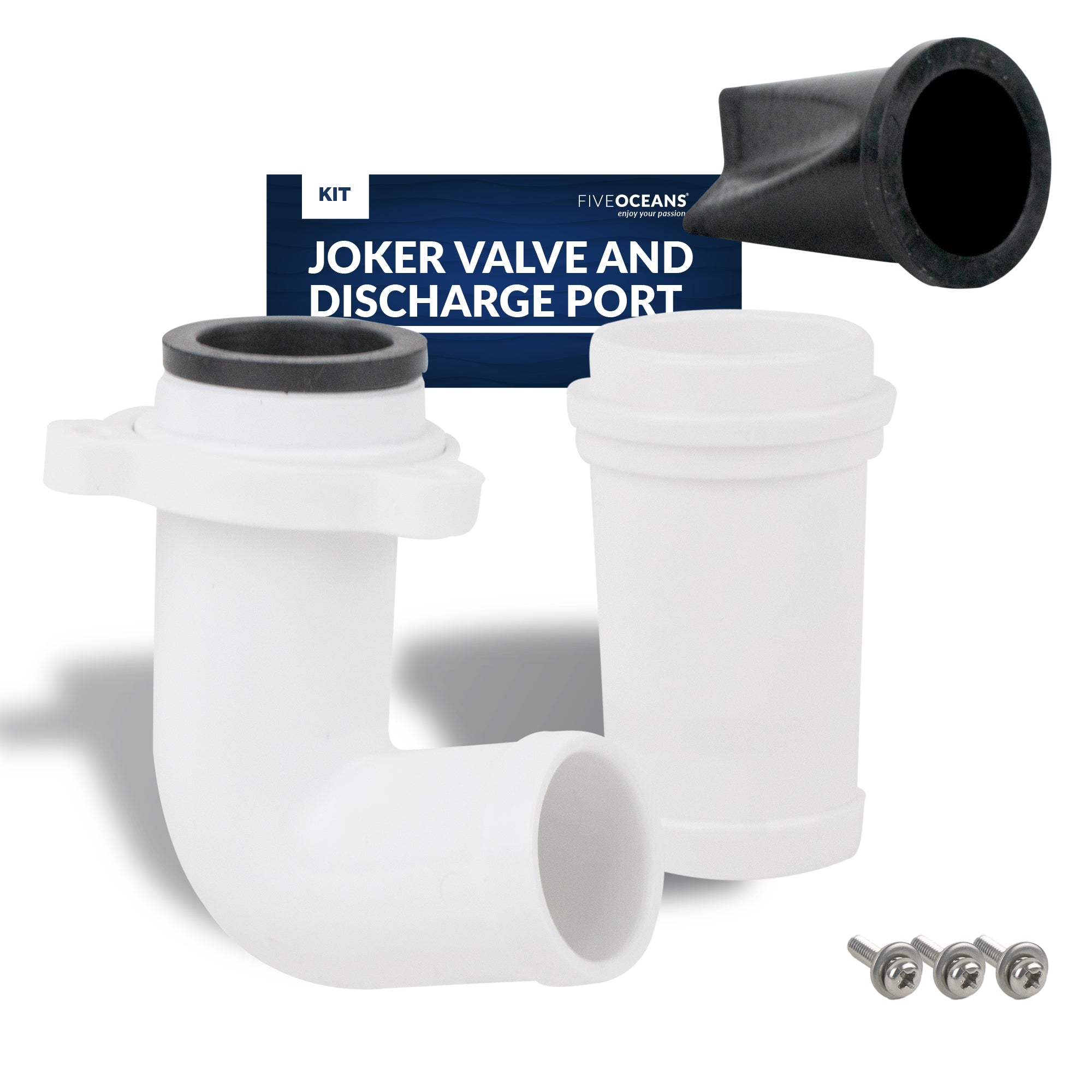 Joker Valve and Discharge Port Kit Replacement for Electric Toilet Base - FO4604