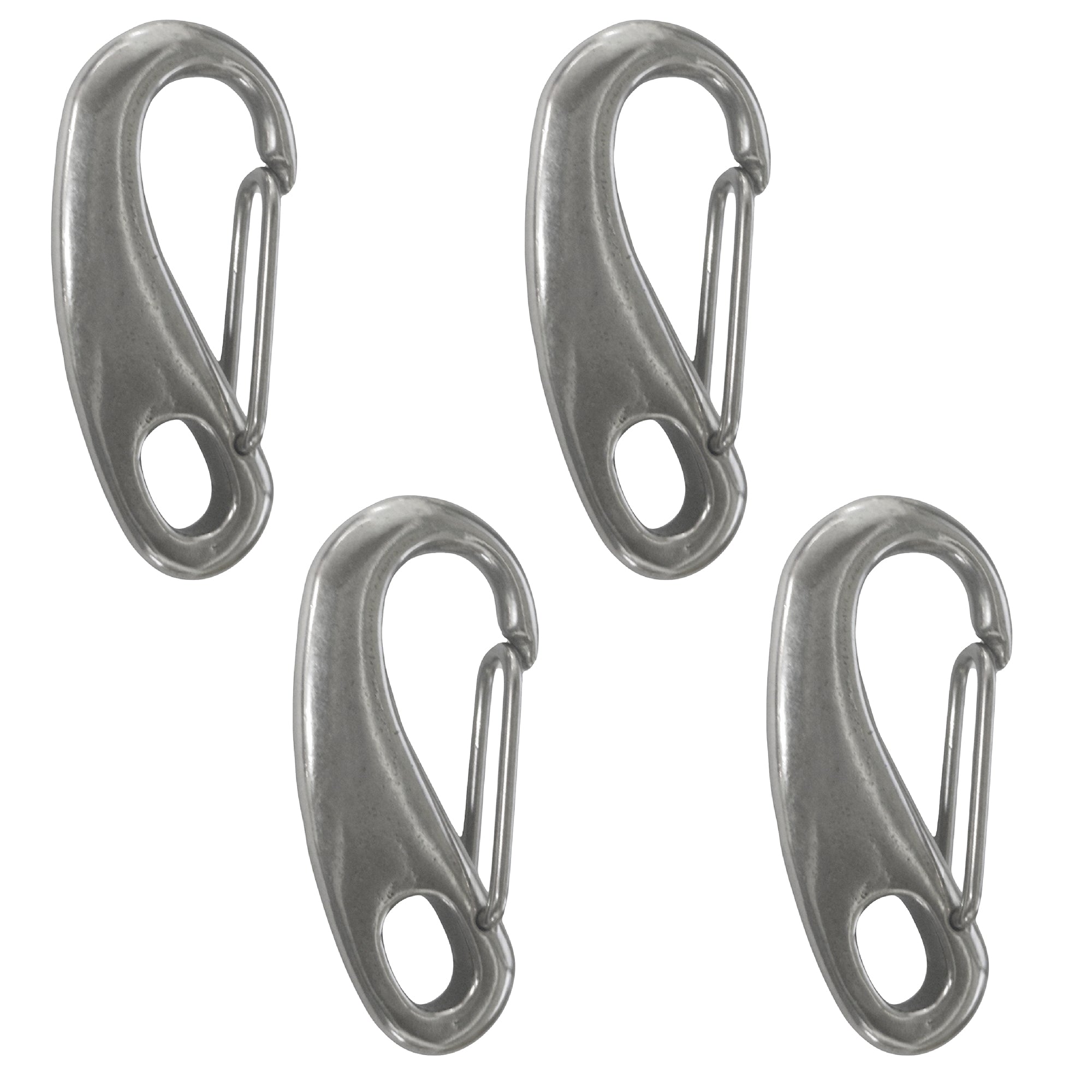 Spring Gate Snap Hook, 2" Stainless Steel 4-Pack - FO461-M4 - Five Oceans