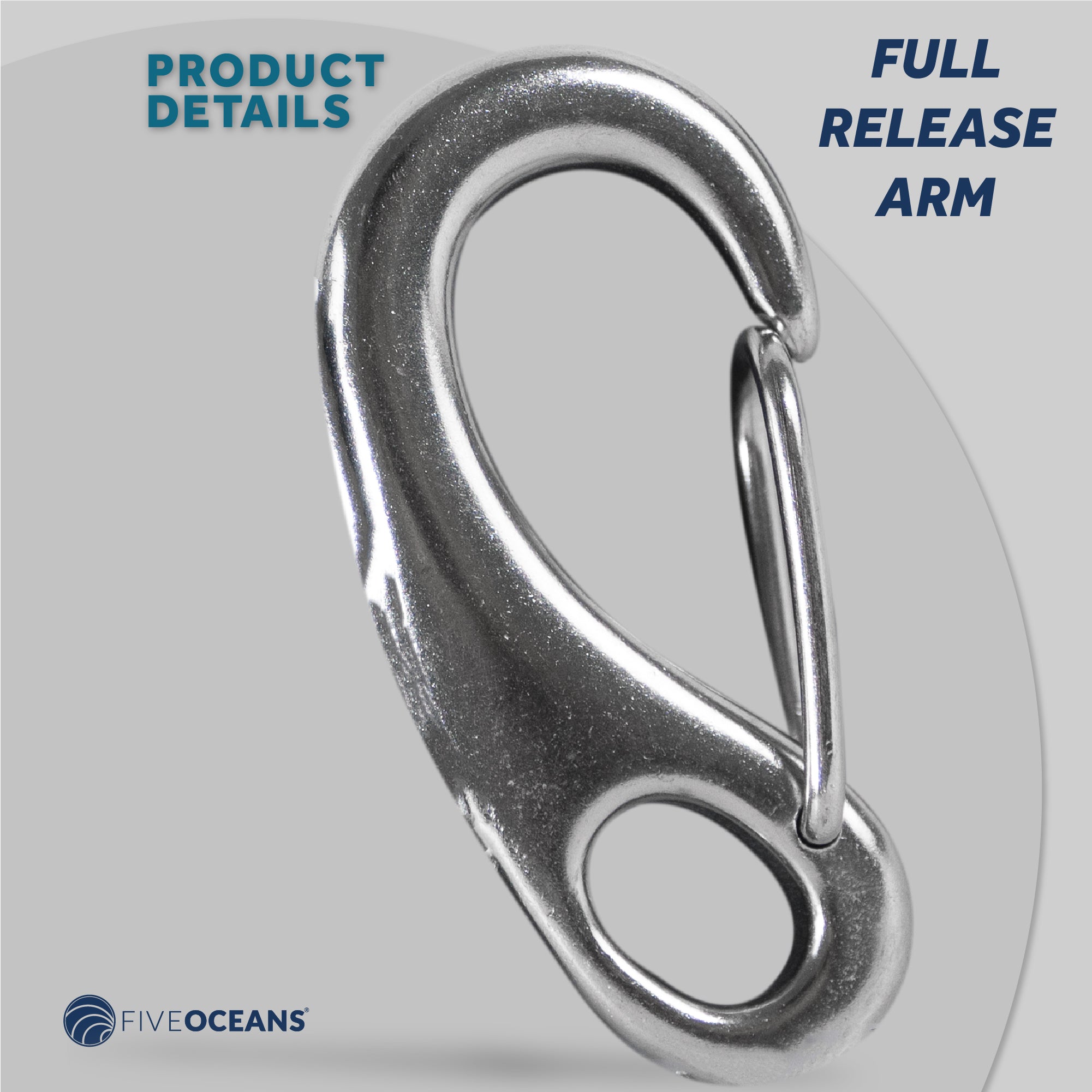 Spring Gate Snap Hook, 2-3/4" Stainless Steel 2-Pack - FO462-M2