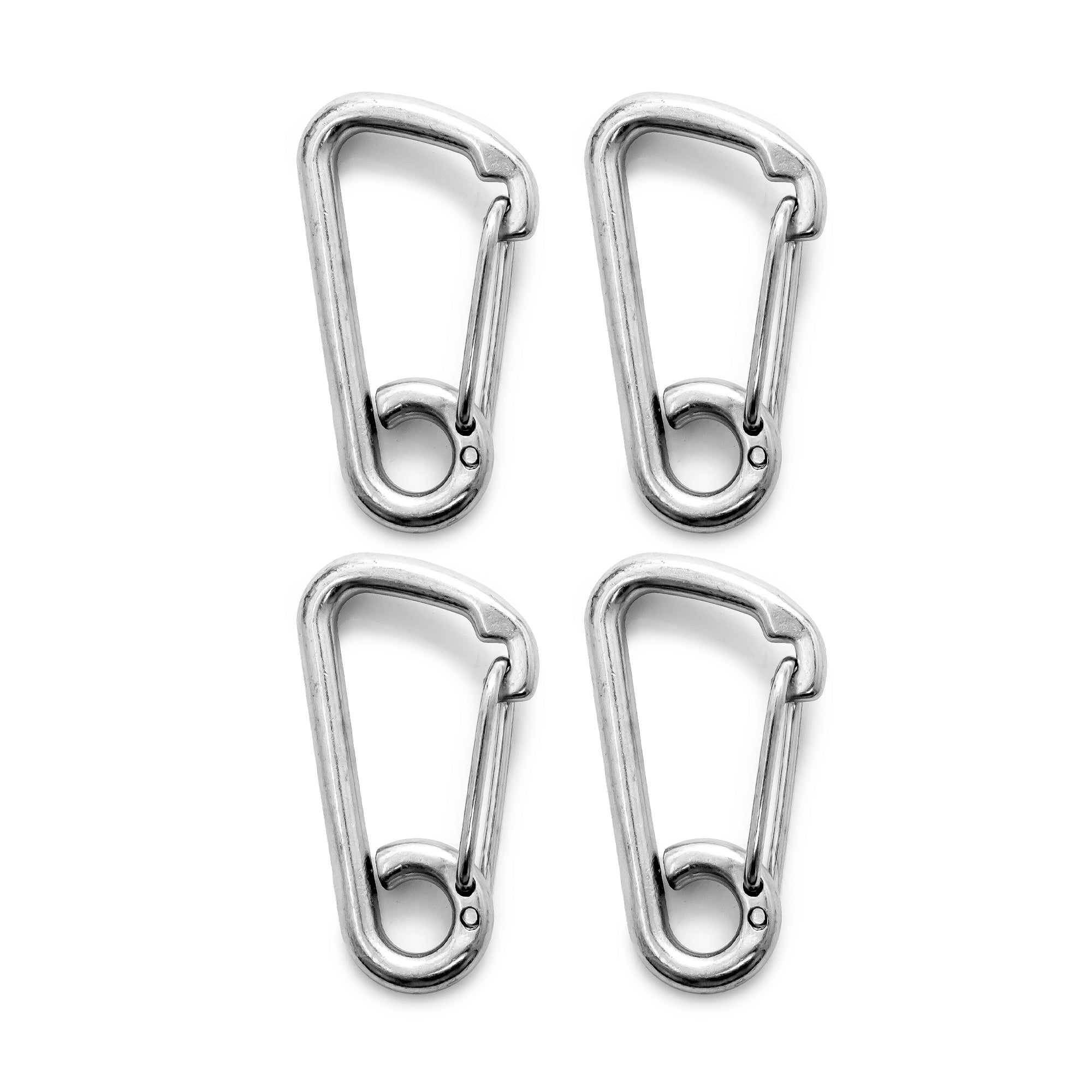 Asymmetric Snap Hook, Stainless Steel, 3-1/8" 4-Pack - FO465-M4