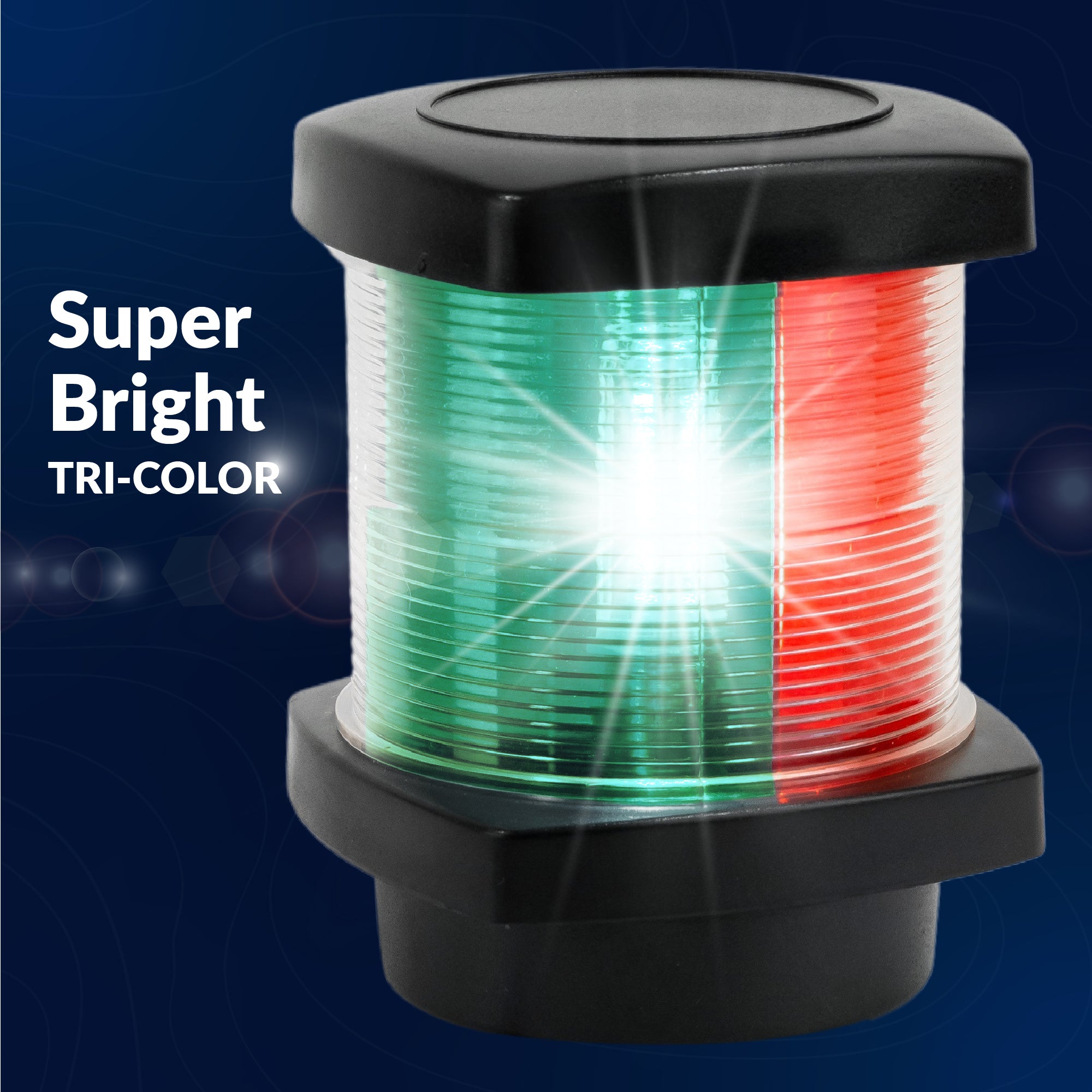 LED Tri-Color Navigation Light, Vertical Mount - FO4684
