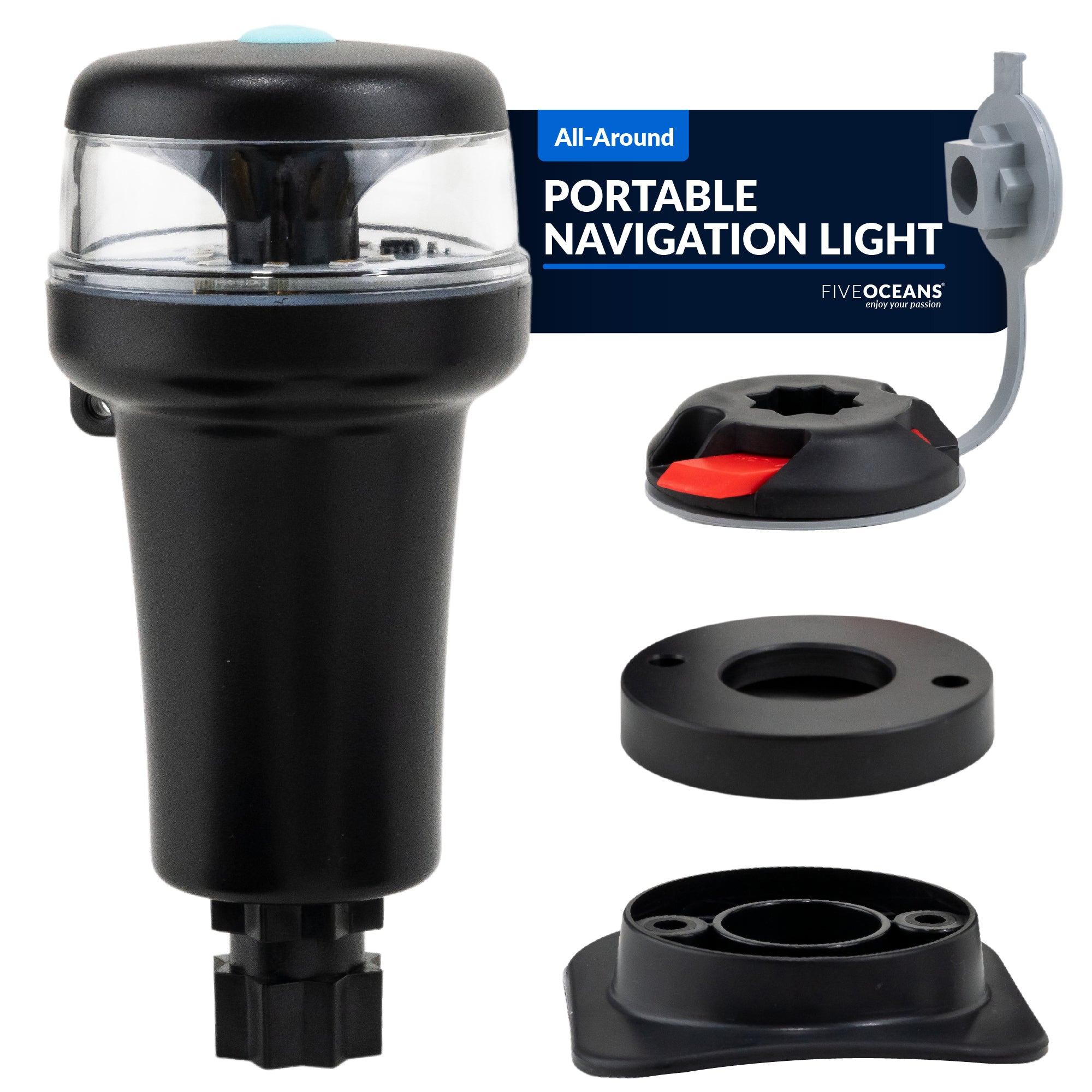 Portable Navigation Lights, LED All-Around Anchor Signal Flashlight - FO4690